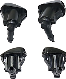 Windshield Jet Spray Nozzle LR050780 LR025143 Hood Washer Jet Nozzle Windscreen Washer Sprayer For 2012 To 2019, Windshield Wiper Nozzles