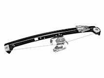 URO Parts 51358212099 Rear Left Window Regulator (Without Motor) - Premium Ball Bearing Design