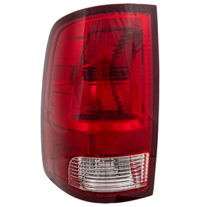 Driver Side Tail Light, With bulb(s) - Clear & Red Lens, Standard Type Driver Side Tail Light, With bulb(s) - Clear & Red Lens, Standard Type