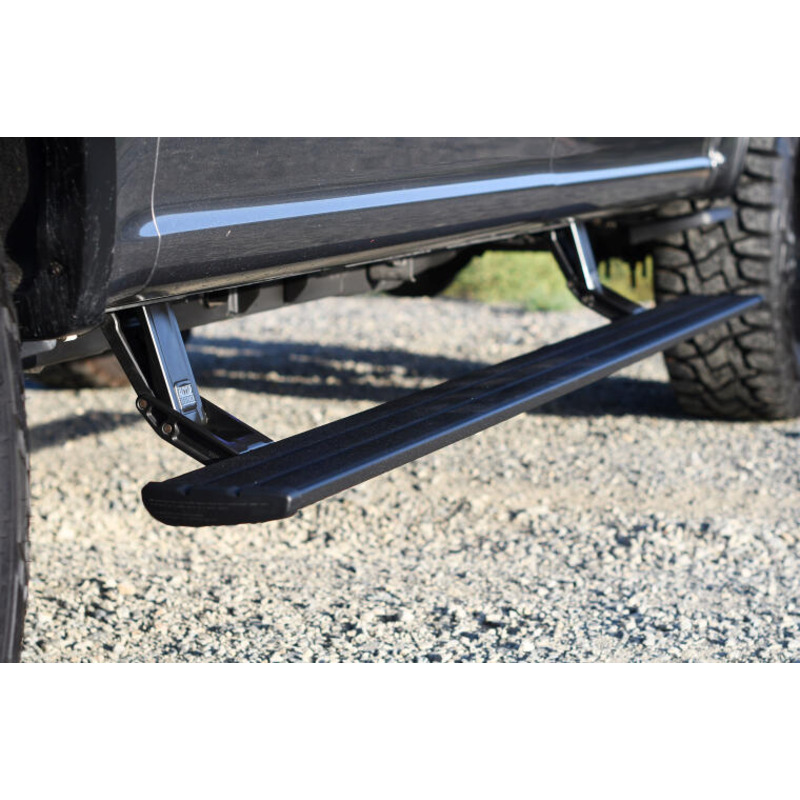 AMP Research® 86127-01A PowerStep Series Running Boards, Black Powered Aluminum Set of 2