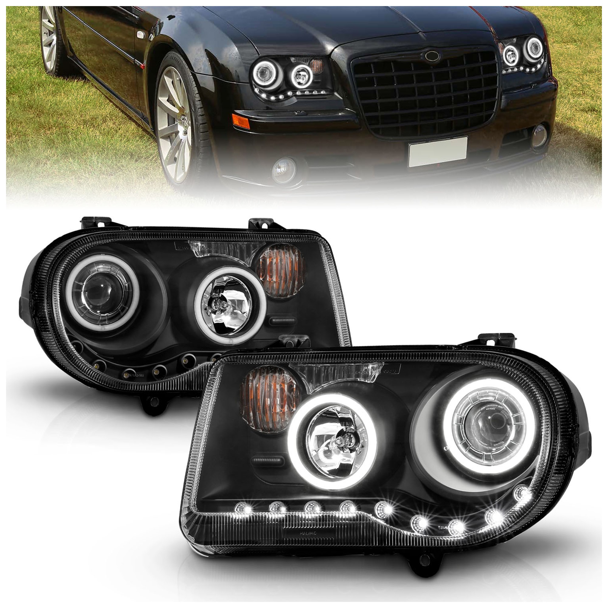 Anzo® 121251 Driver and Passenger Side Halogen Headlight