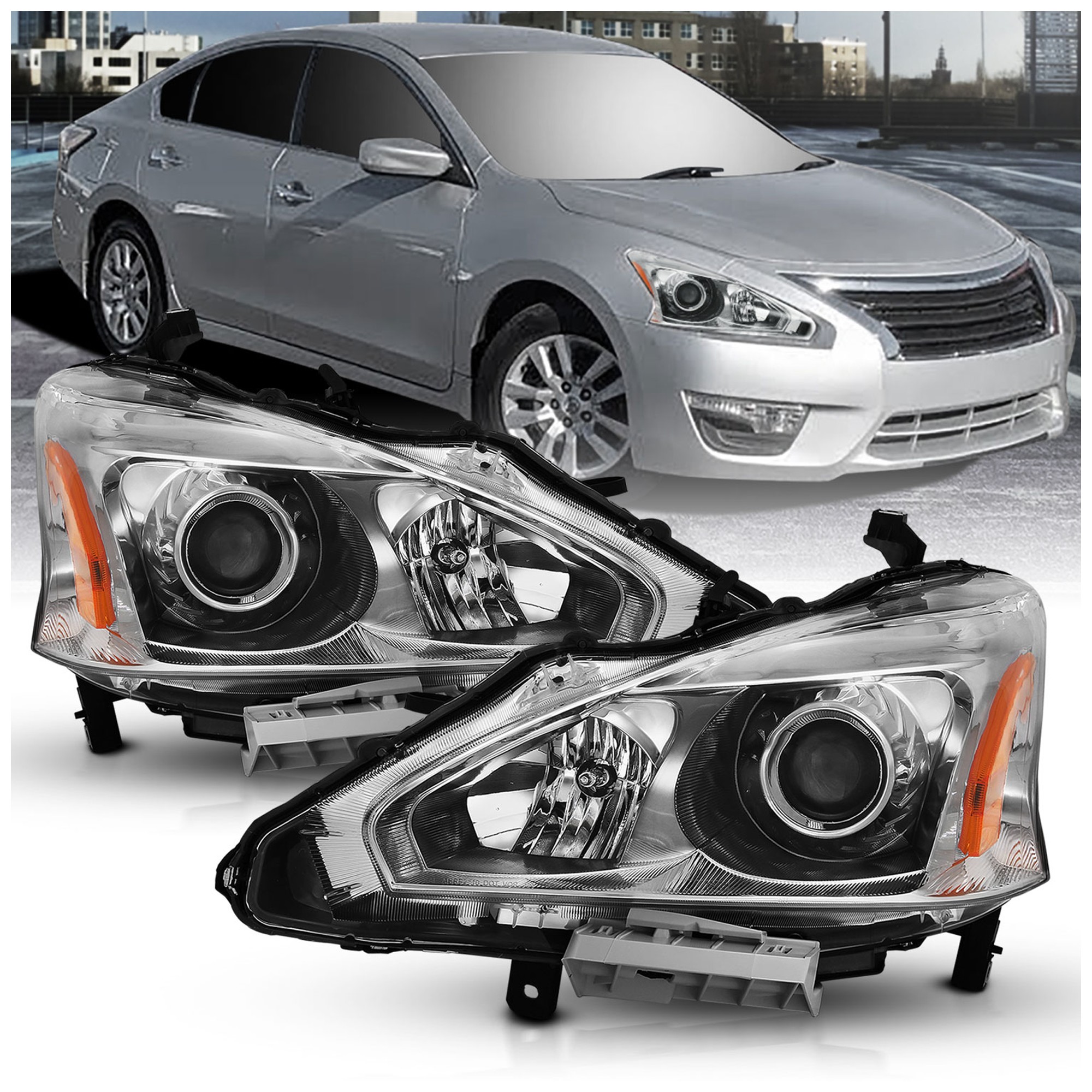 Anzo® 121550 Driver and Passenger Side Headlight