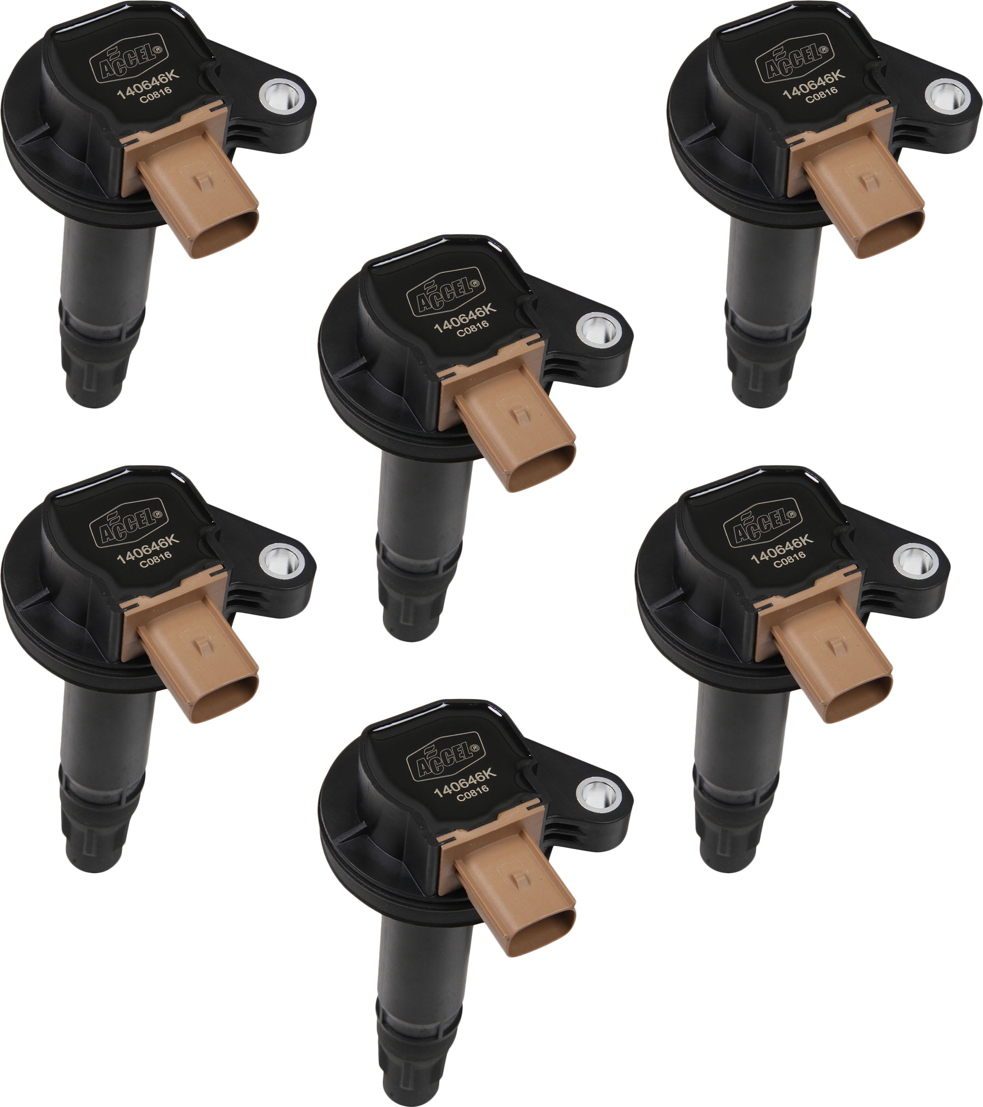 Accel® 140646K-6 Ignition Coil, Set of 6
