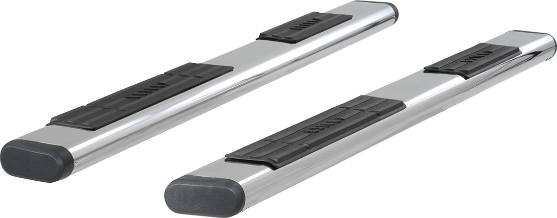 Aries® 2004 Chevrolet Avalanche 1500 - 6in Side Bars Series Polished Nerf Bars, Covers Cab Length - Set of 2