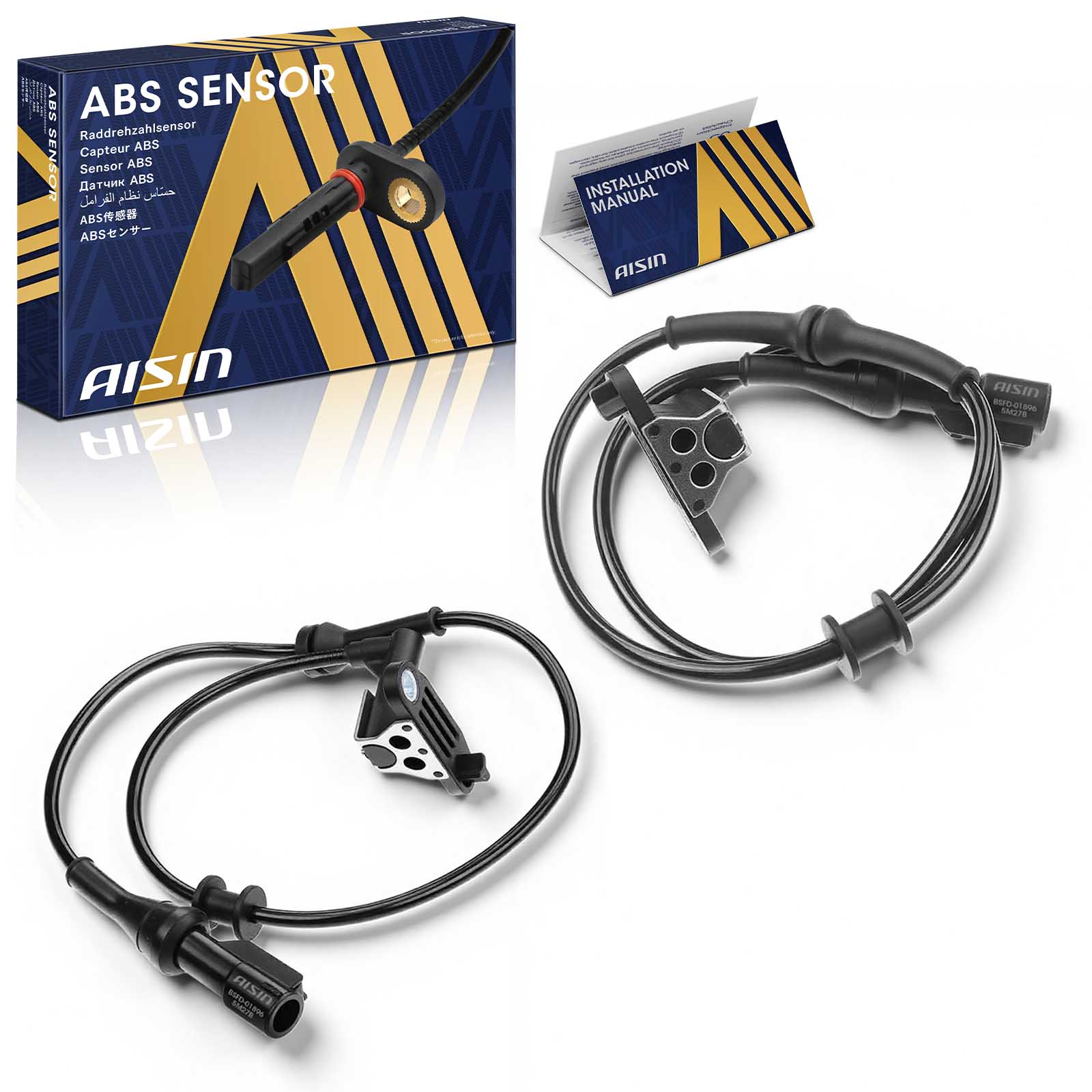 AISIN ABS Speed Sensor, Rear, Driver and Passenger Side, 3-year limited warranty BSFD-01896