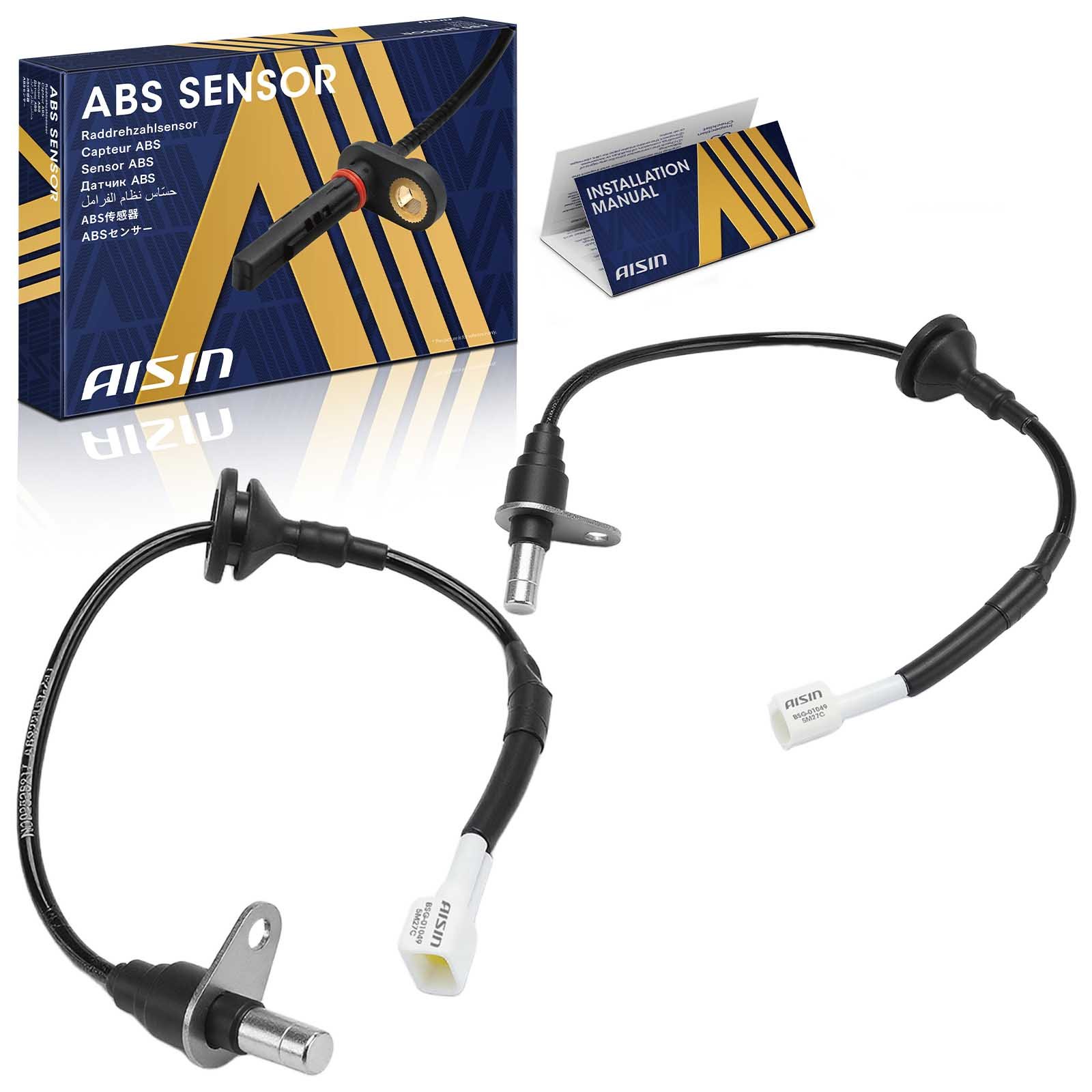 AISIN ABS Speed Sensor, Rear, Driver and Passenger Side, 3-year limited warranty BSG-01049