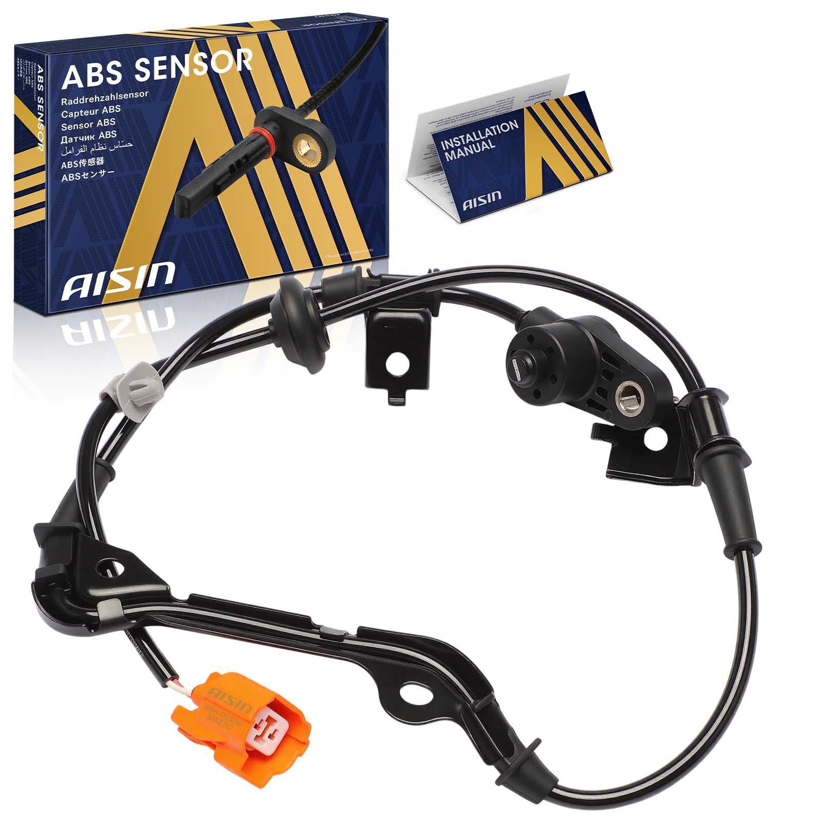 AISIN ABS Speed Sensor, Front, Driver Side, 3-year limited warranty BSH-00306