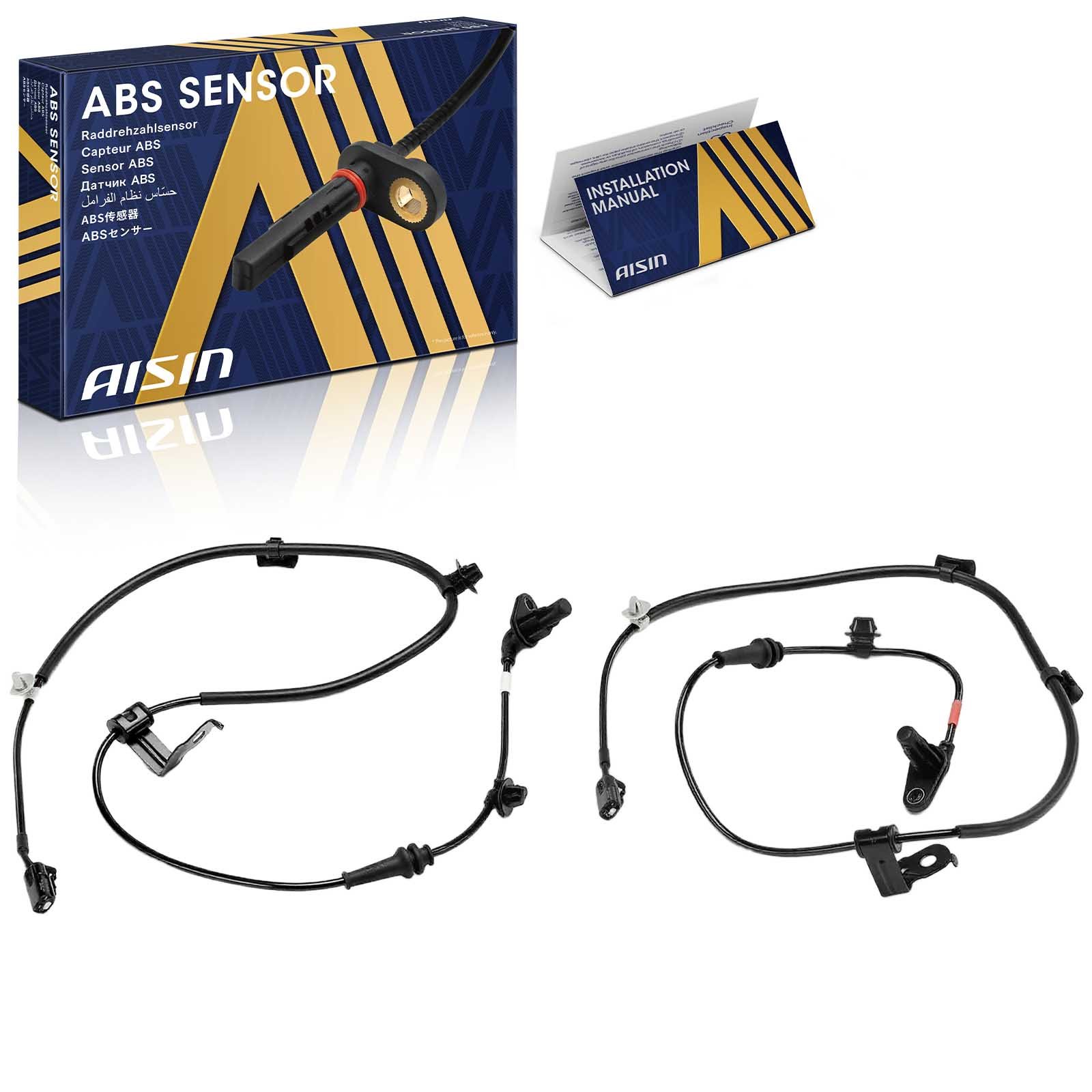 AISIN ABS Speed Sensor, Front, Driver and Passenger Side, 3-year limited warranty BSKA-01461