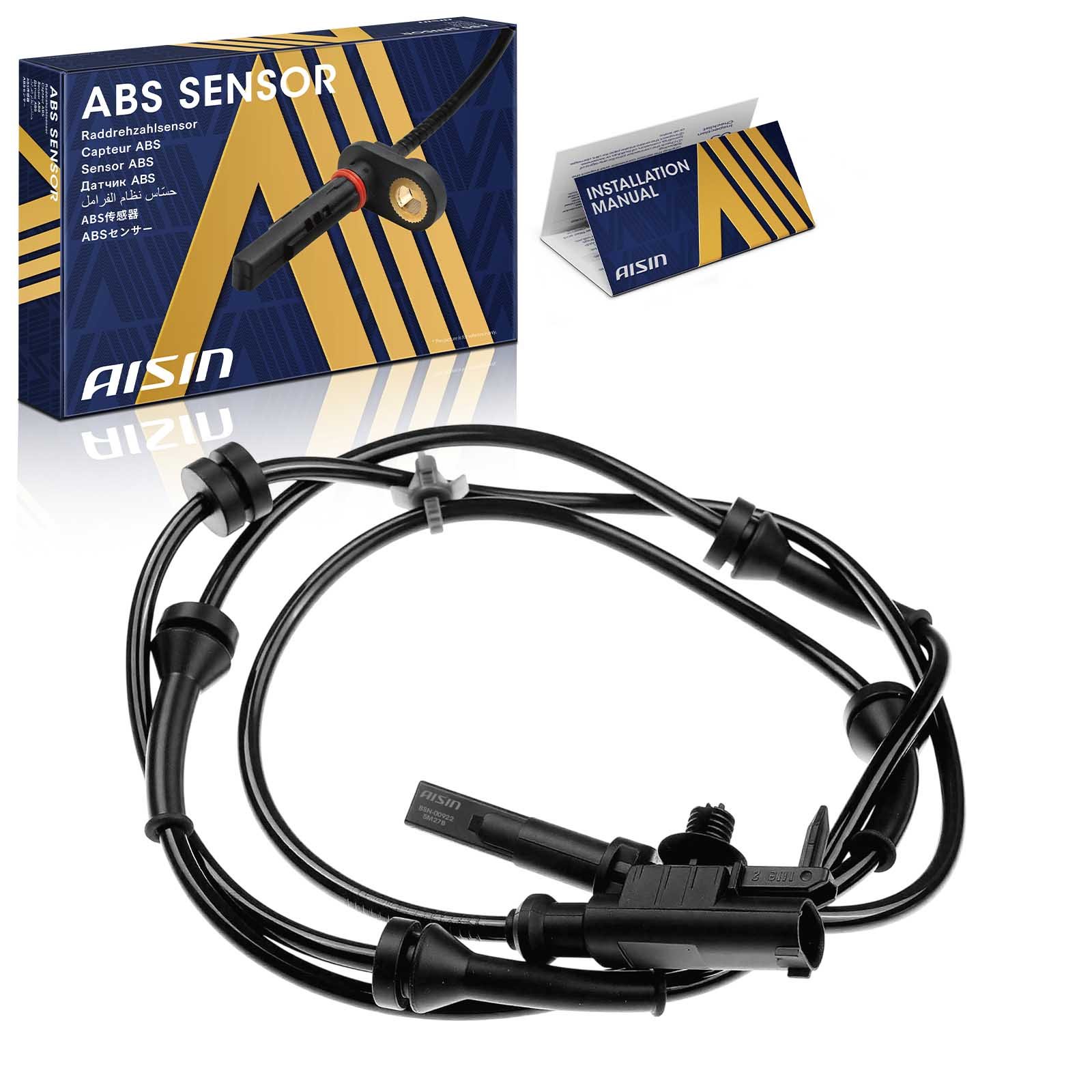 AISIN ABS Speed Sensor, Front, Driver Side, 3-year limited warranty BSN-00922