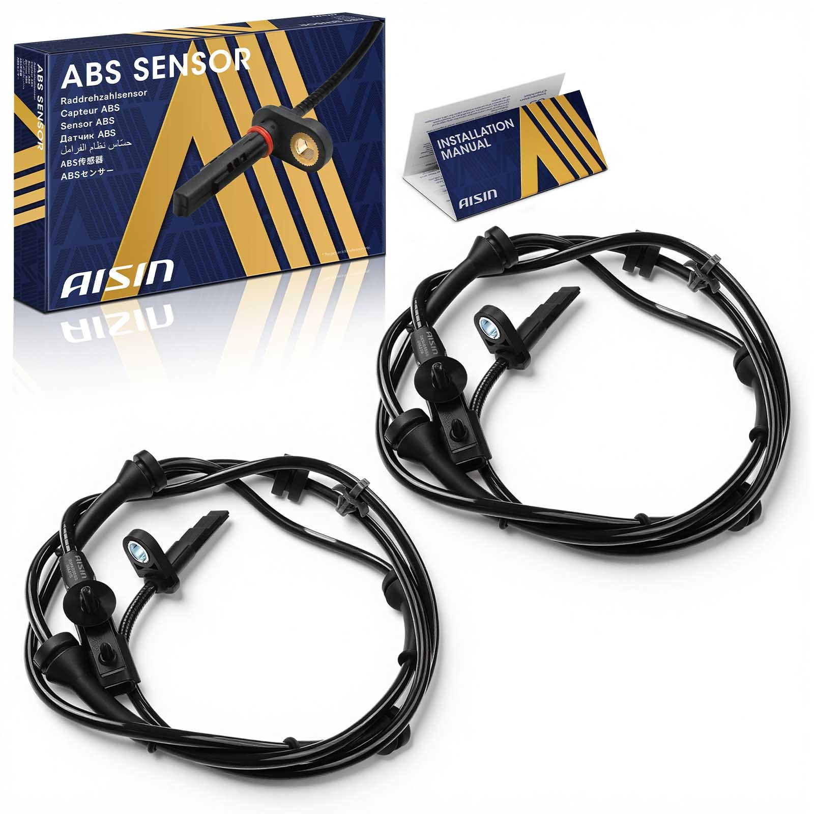 AISIN ABS Speed Sensor, Front, Driver and Passenger Side, 3-year limited warranty BSN-01055
