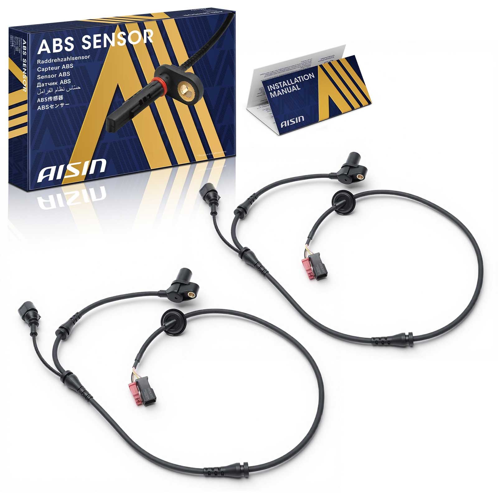 AISIN ABS Speed Sensor, Front, Driver and Passenger Side, 3-year limited warranty BSVG-00869