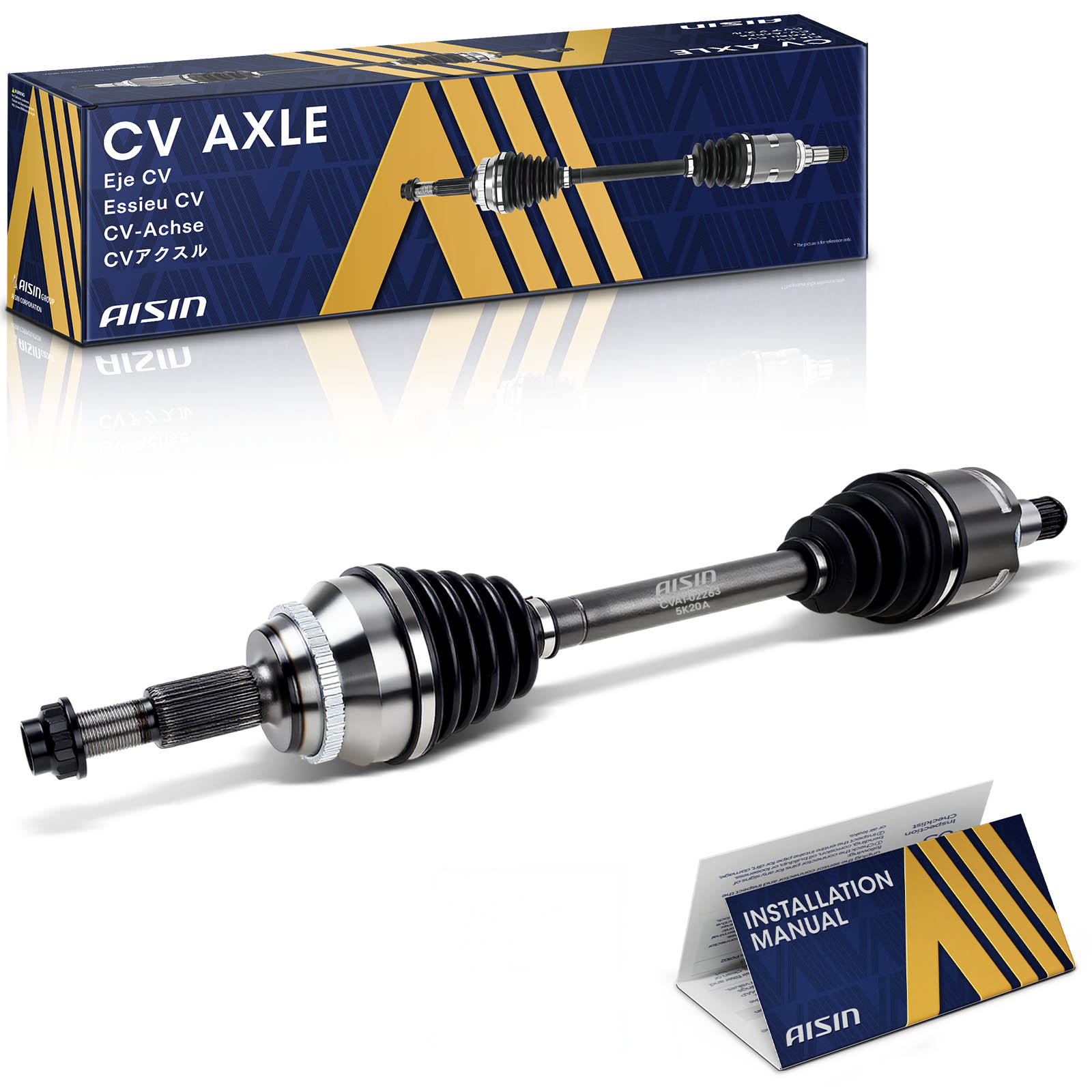AISIN® CVAT-02263 Sport Utility Front, Driver Side Axle Assembly