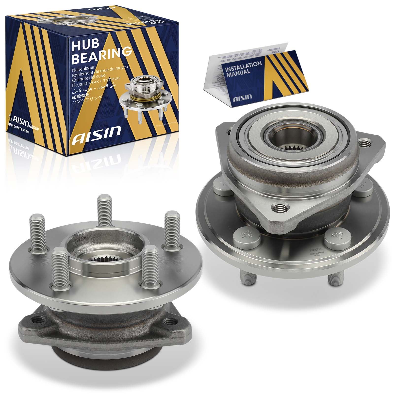 AISIN Wheel Hub, Front, 3-year limited warranty HUBCH-01025