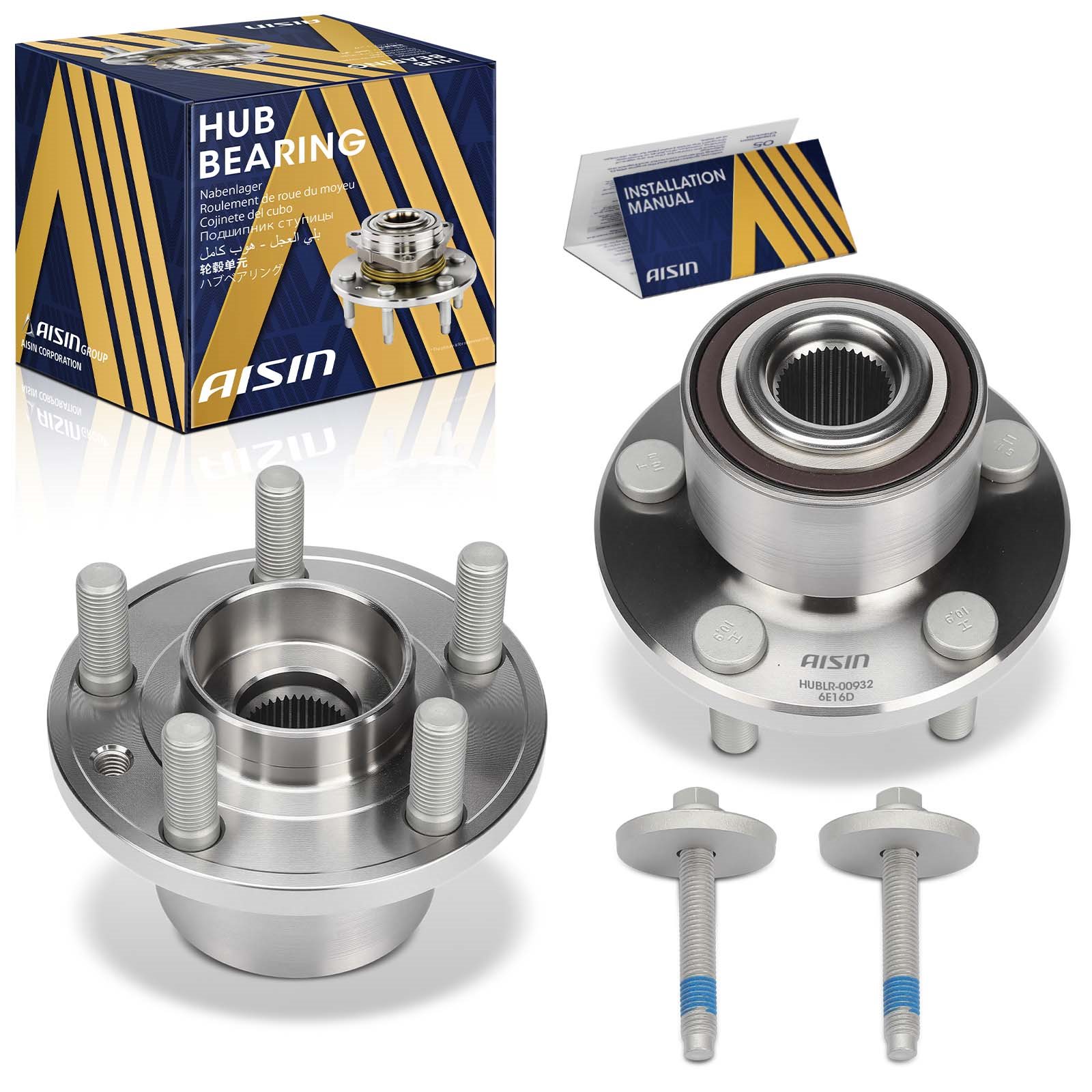 AISIN Wheel Hub, Front, 3-year limited warranty HUBLR-00932