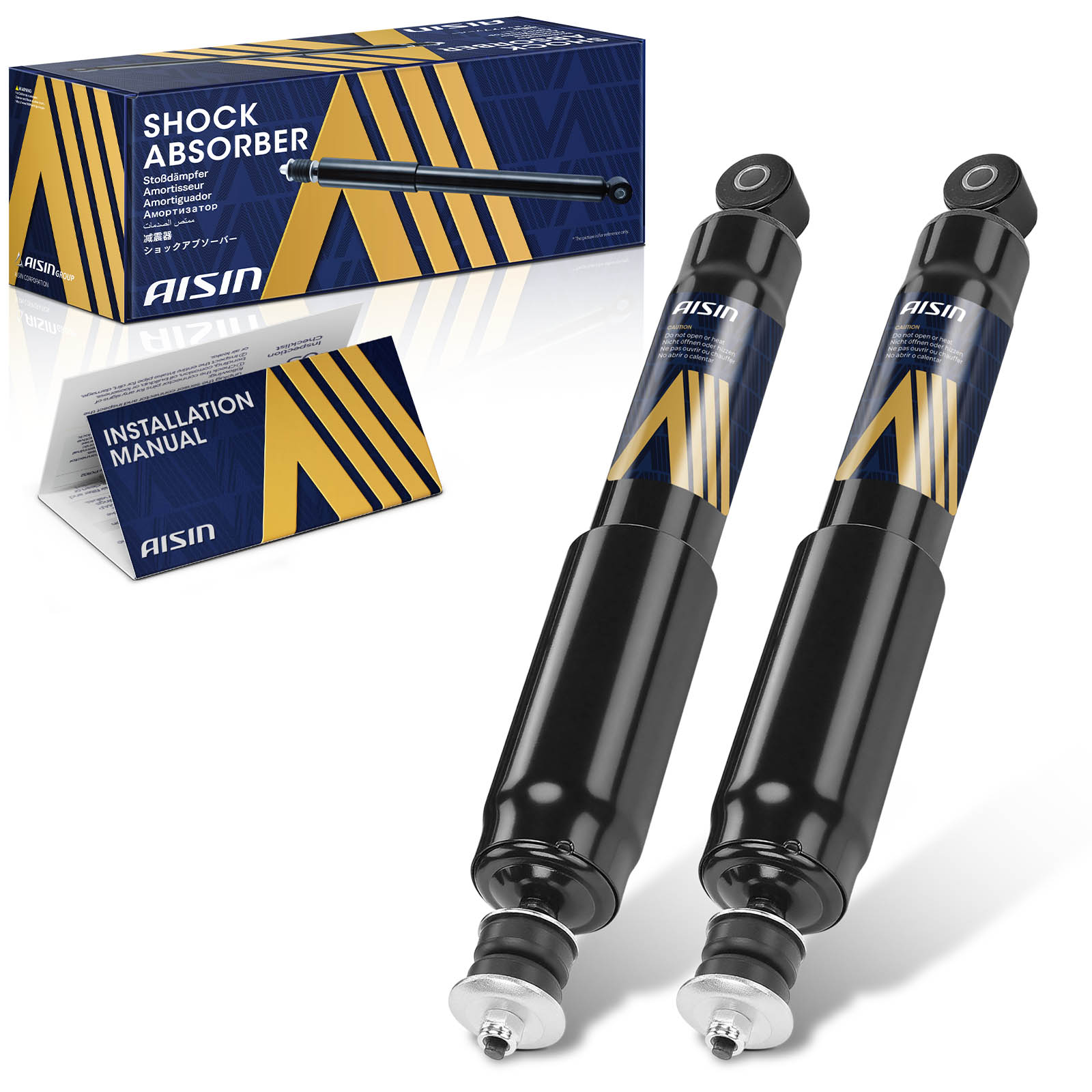 AISIN Shock Absorber & Strut Assembly Absorber, Front, Driver Passenger Side, 3-year limited warranty SABAZ-00029