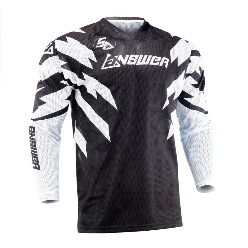 Answer Jersey Black, White & Cyan, limited warranty against defects in materials workmanship 475219
