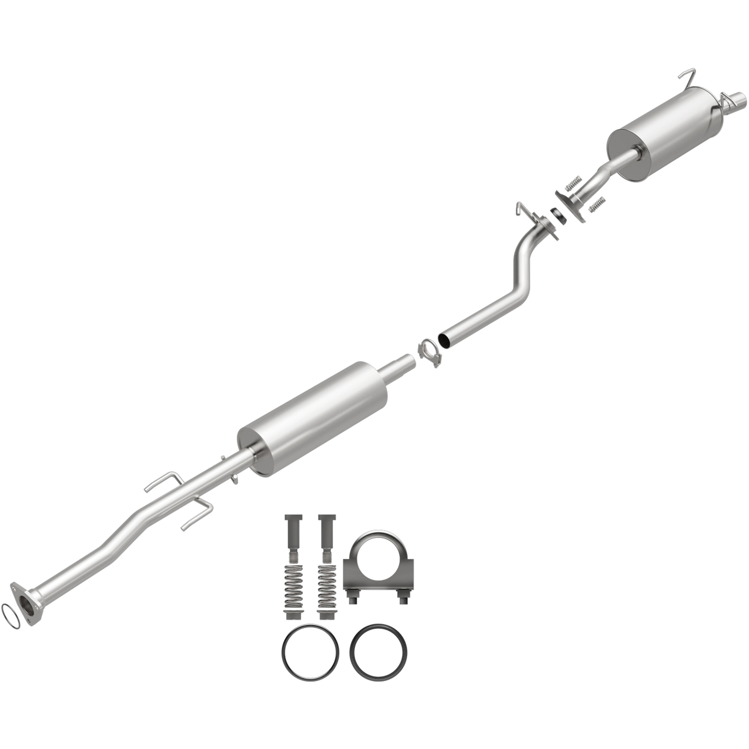 BRExhaust® 106-0241 Direct-Fit Exhaust Series - 2010-2011 Honda CR-V  Cat-Back Exhaust System - Made of Aluminized Steel