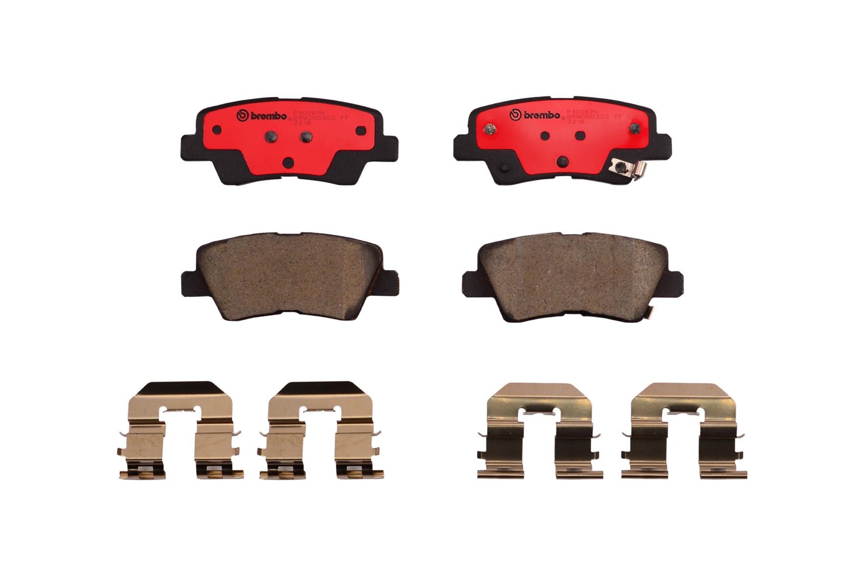 Brembo® P30067N Rear PRIME Series Ceramic Brake Pad Set