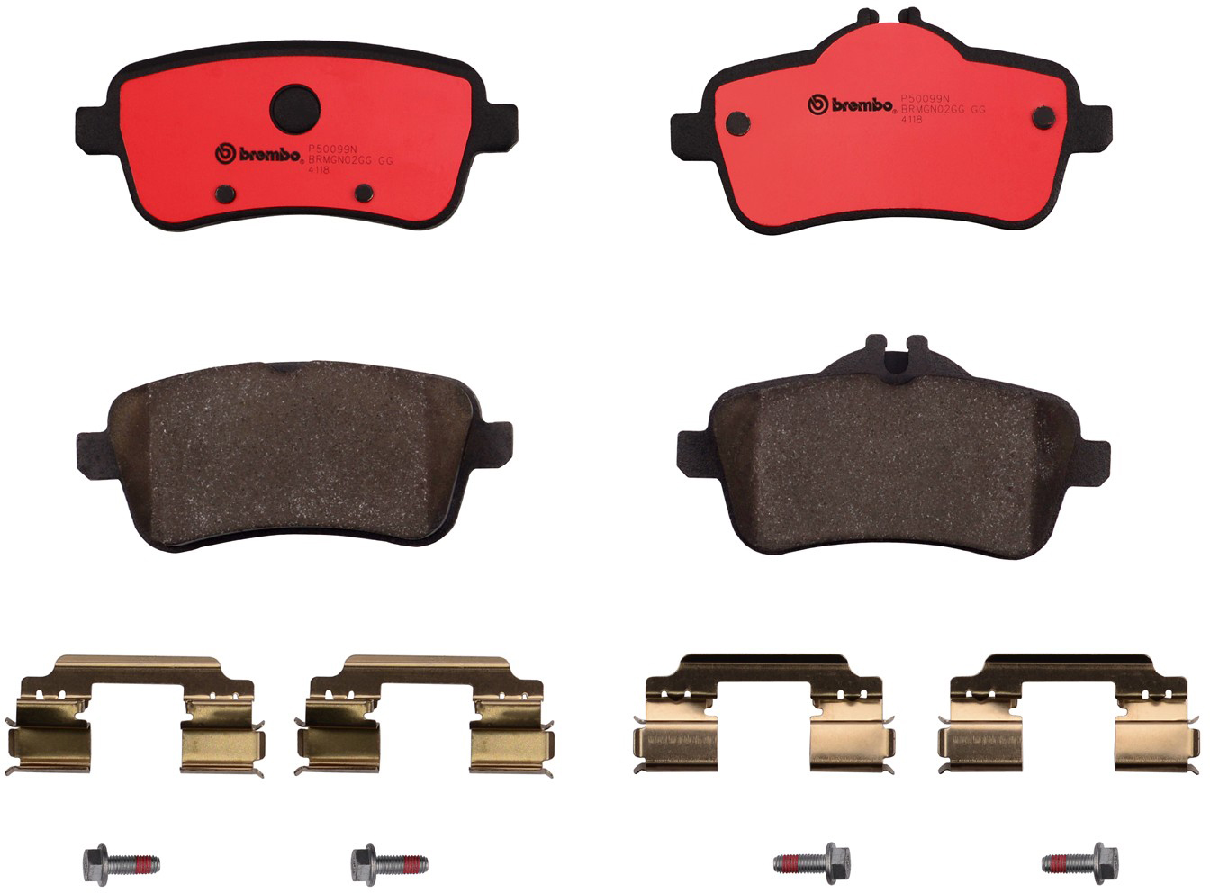 Brembo® 2014 Mercedes Benz CLA45 AMG - Rear Ceramic Brake Pad Set, NAO Series