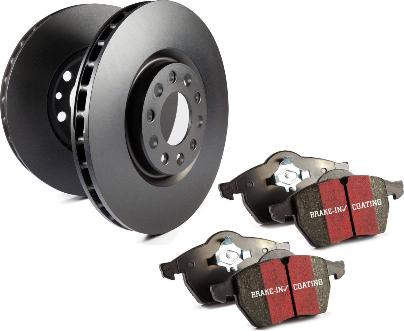 2001 Jaguar XKR Rear Brake Disc and Pad Kit, Plain Surface