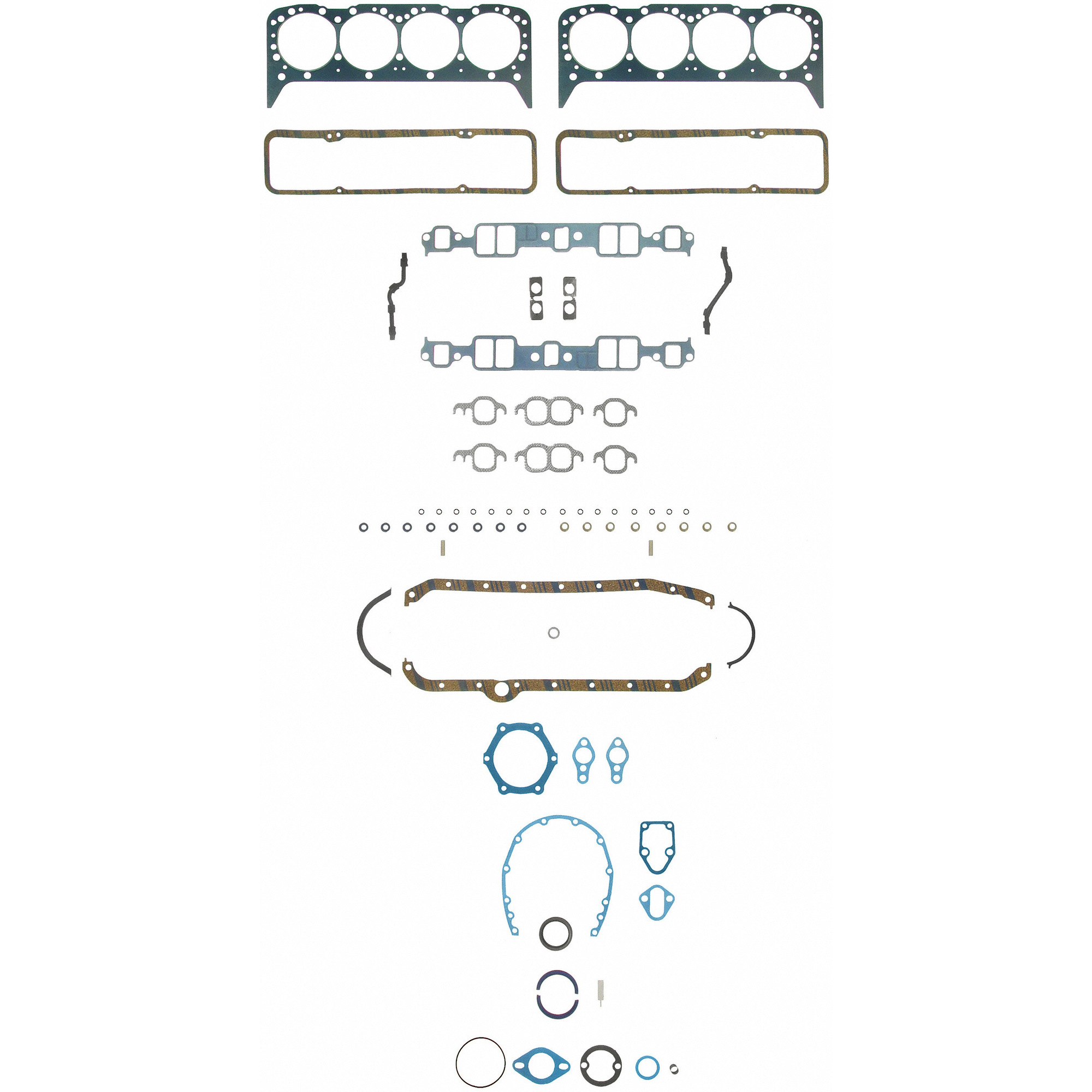 1981 GMC K2500 Engine Gasket Set, Overhaul, 8 Cyl 5.7L 260