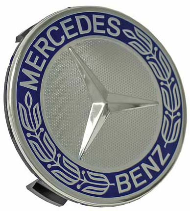 GenuineXL® 2016 Mercedes Benz C300 - Genuine Mercedes Benz Wheel Center Cap, Center Hub Cap For Alloy Wheel (Royal Blue)