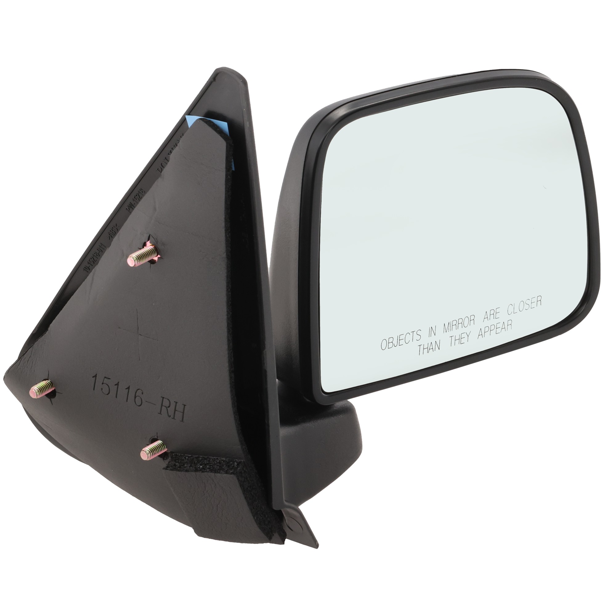 JC Whitney® Passenger Side Mirror, Manual Adjust, Manual