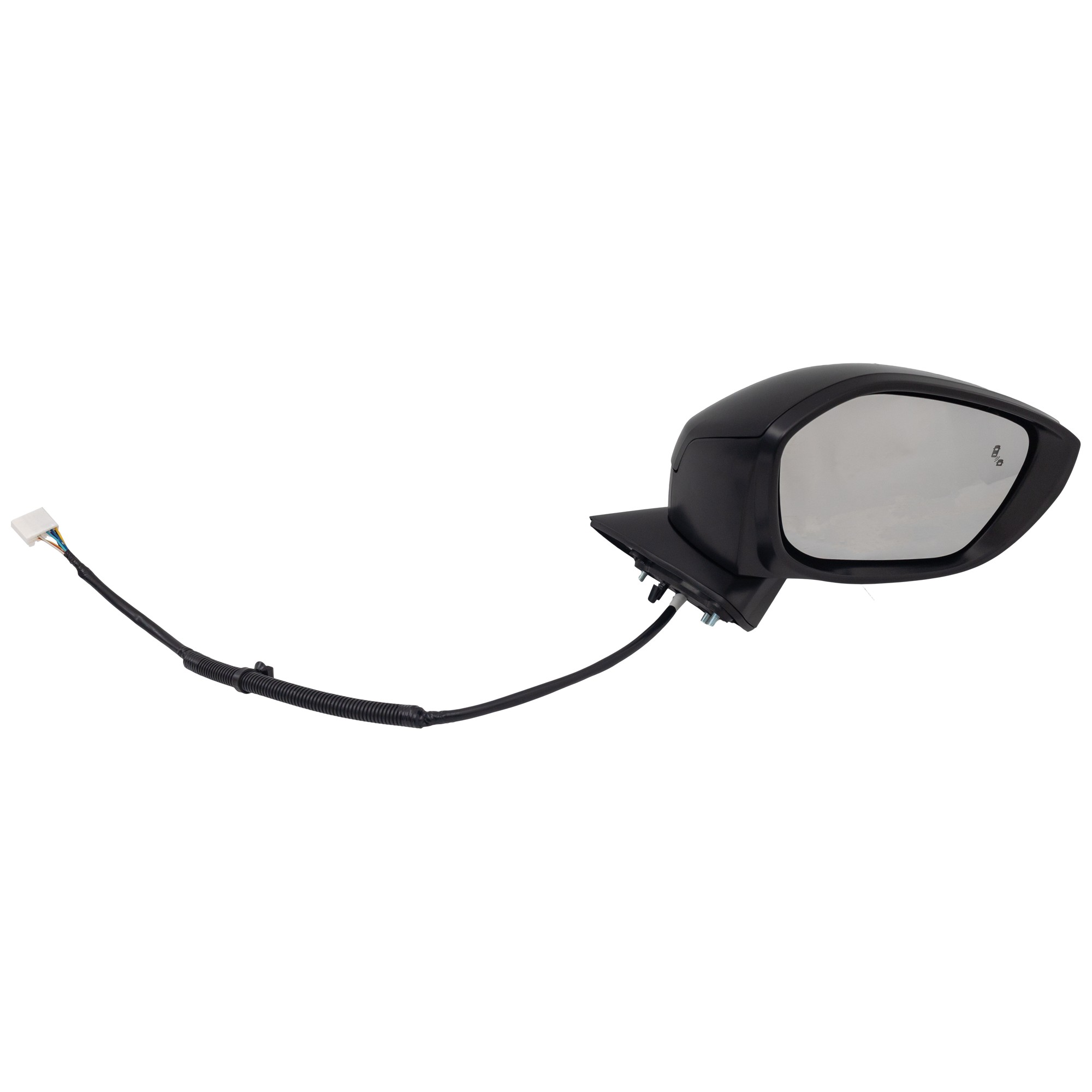 【W.J】 JC Whitney Passenger Side Mirror, Power Adjust, Manual Folding