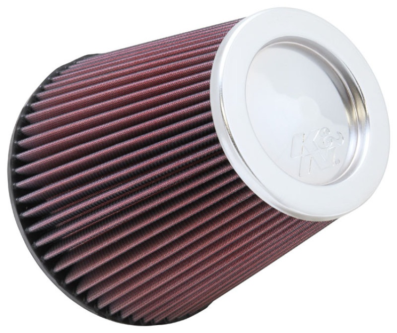 K&N RF-1041 Universal Clamp-On Air Filter – High-Flow, Washable, Reusable