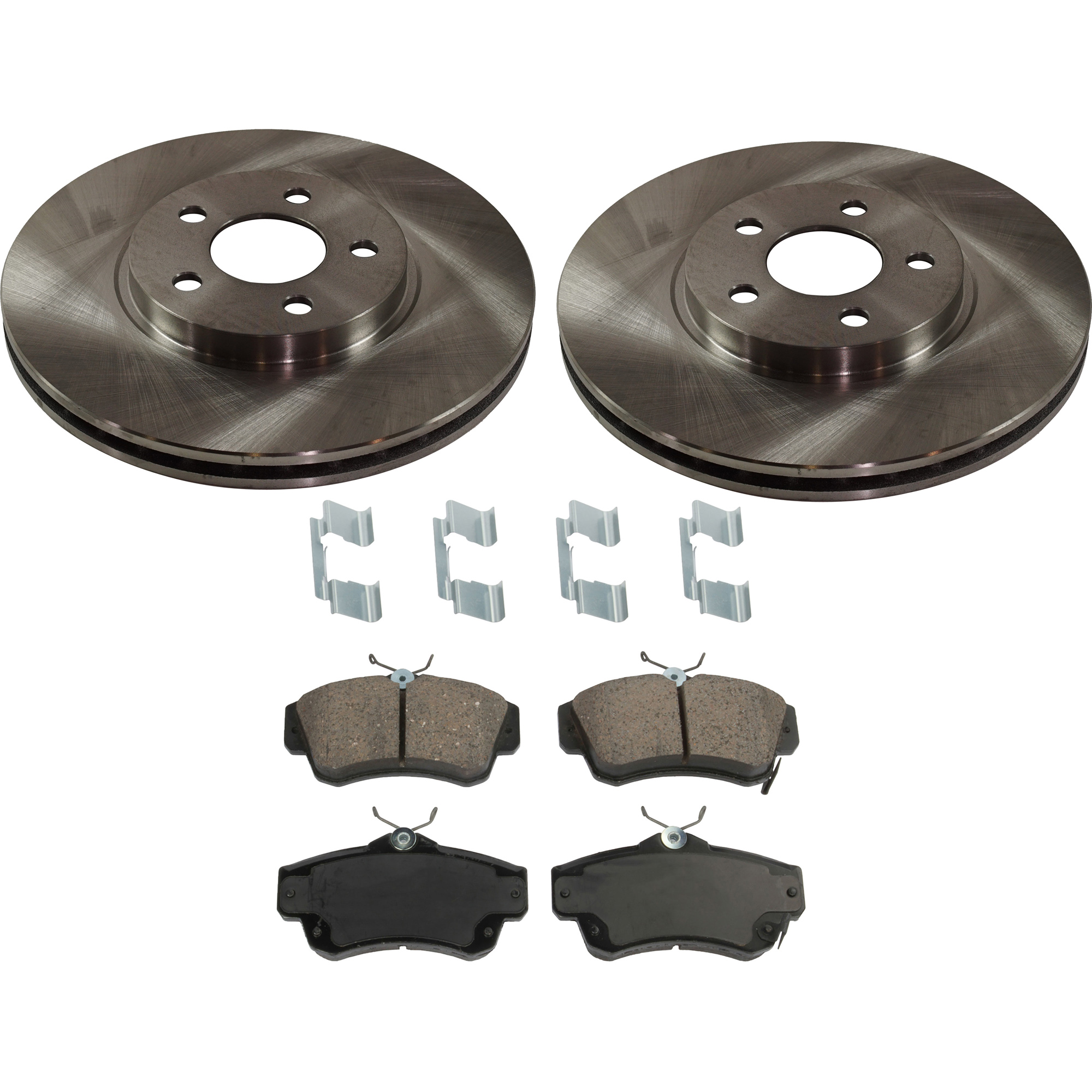 SureStop® 2-Wheel Set Front Brake Disc and Pad Kit, Plain