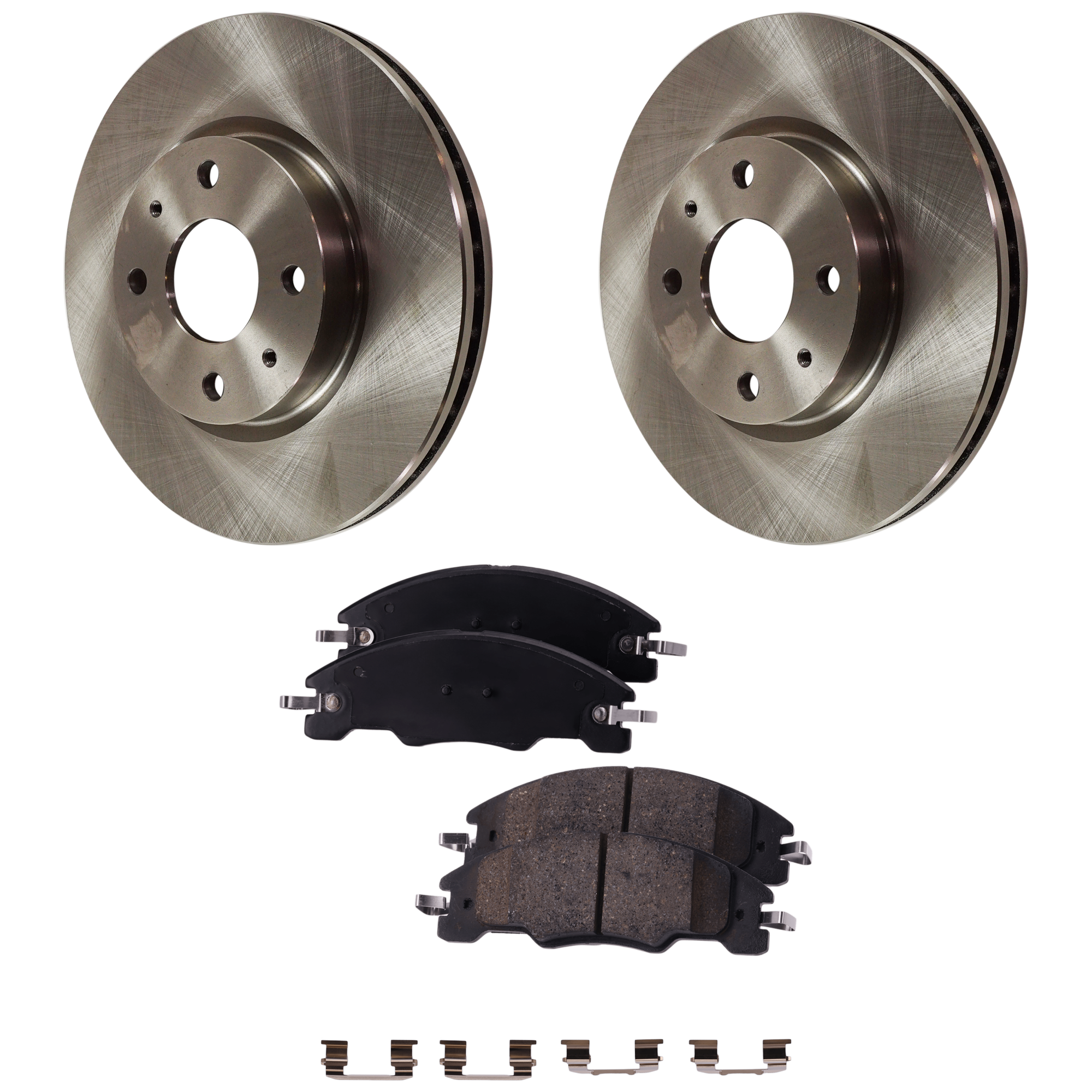 JC Whitney Brake Disc & Pad Kit, Front, 3-year or 36,000-mile limited warranty KIT-031121-02-137