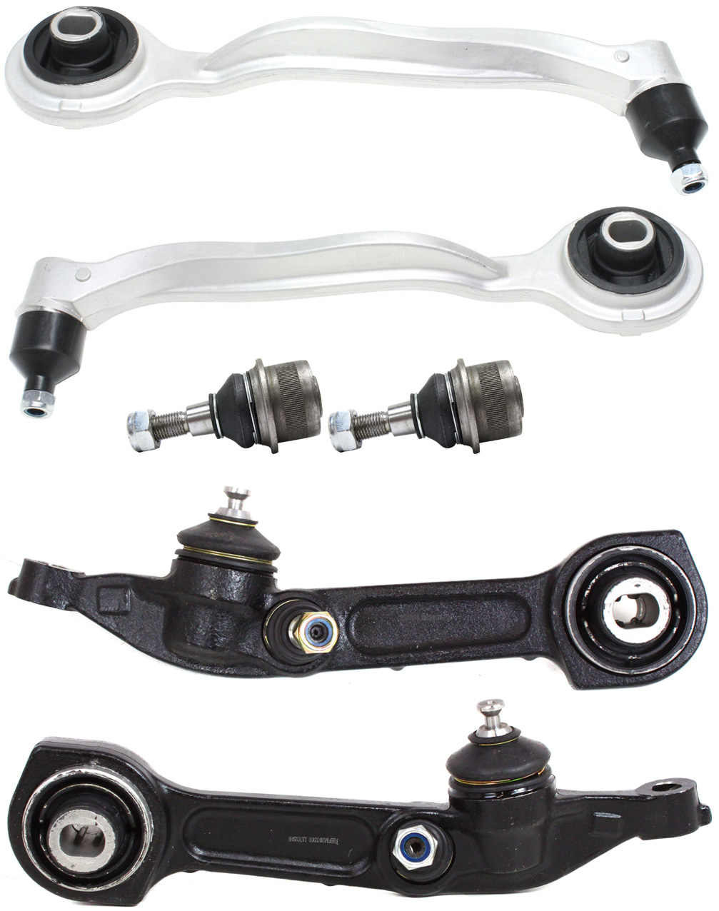 TrueDrive® 2001 Mercedes Benz S500 Guard - 6-Piece Kit Front, Driver and Passenger Side, Lower, Frontward and Rearward Control Arm Kit, includes (2) Ball Joint and (4) Control Arm KIT-050515-11