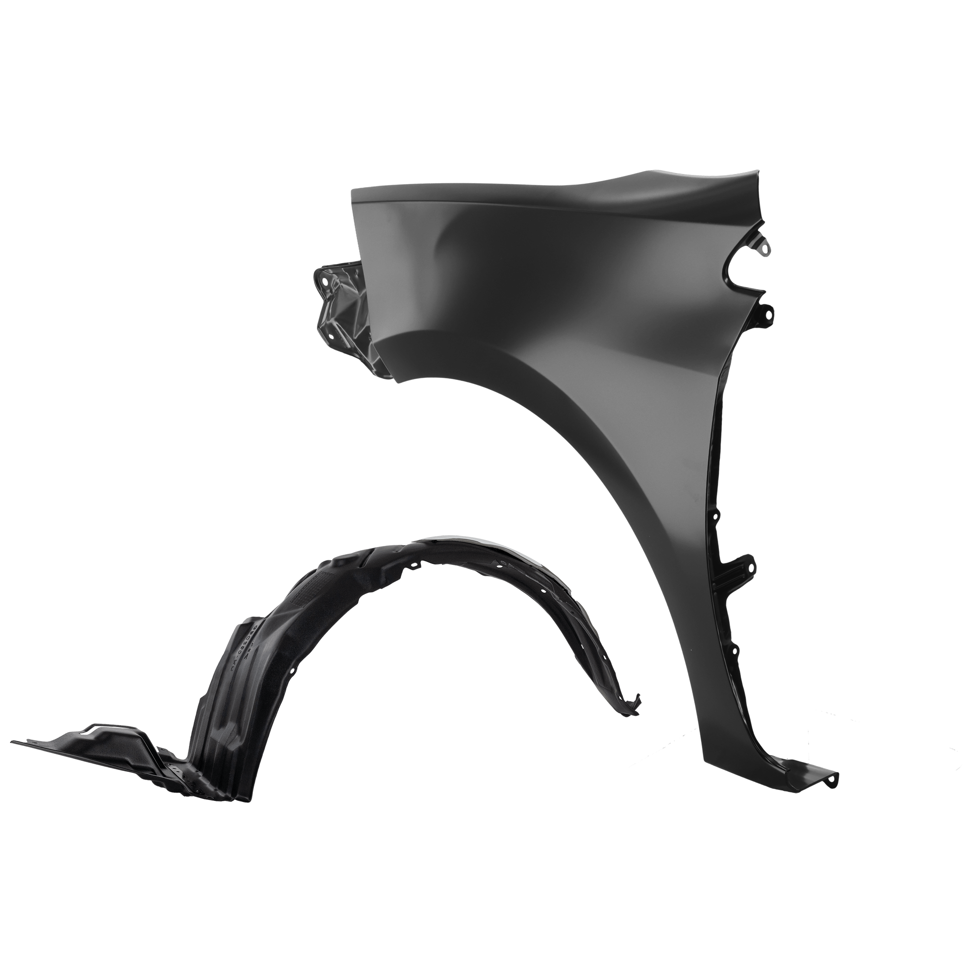 Replacement Fender Steel Primed, Front, Driver Side, 1-year unlimited-mileage warranty KIT-050926-AE1732