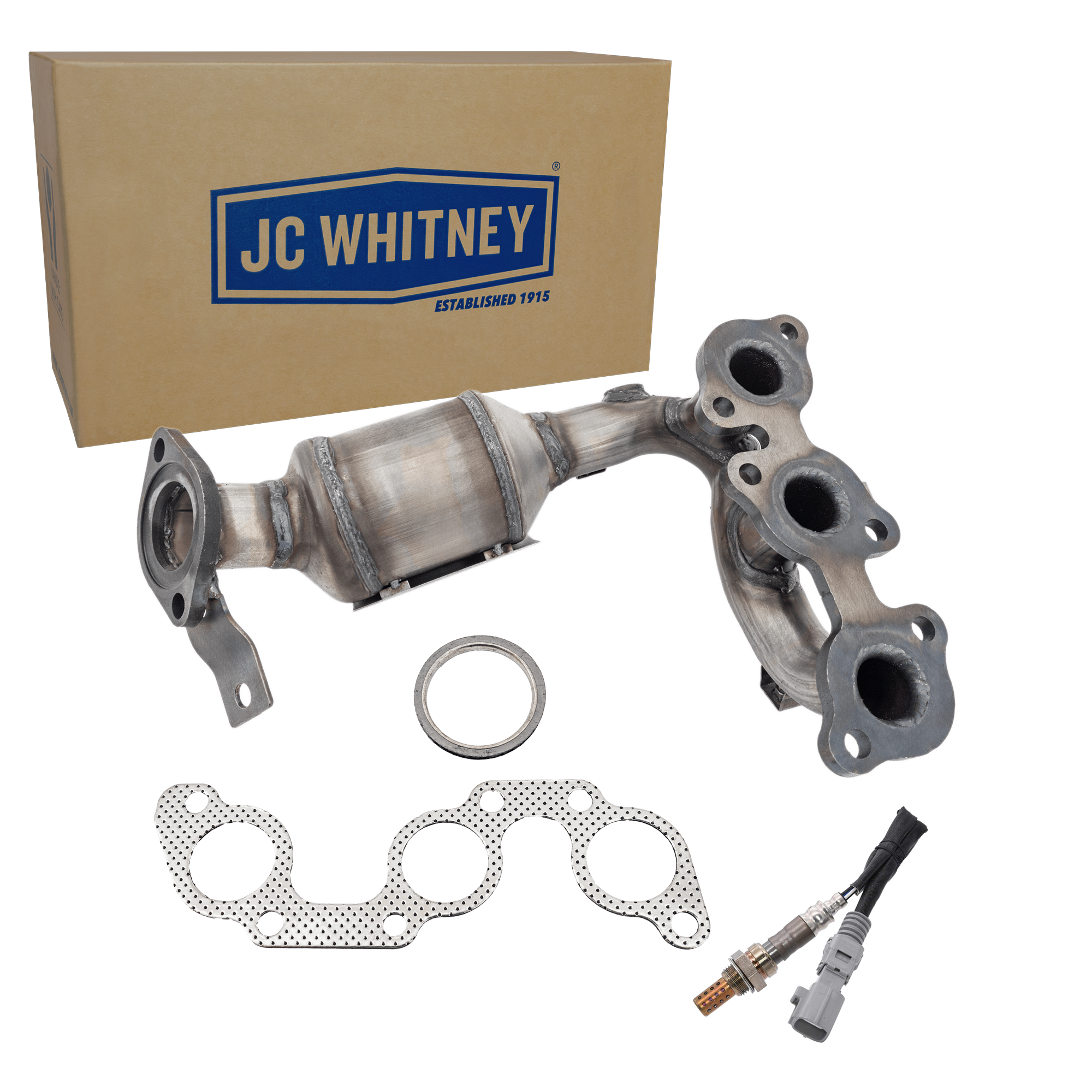 JC Whitney Catalytic Converter Manifold Converter, Front, Driver & Side, 5-year or 50,000-mile limited warranty KIT-070324-R051