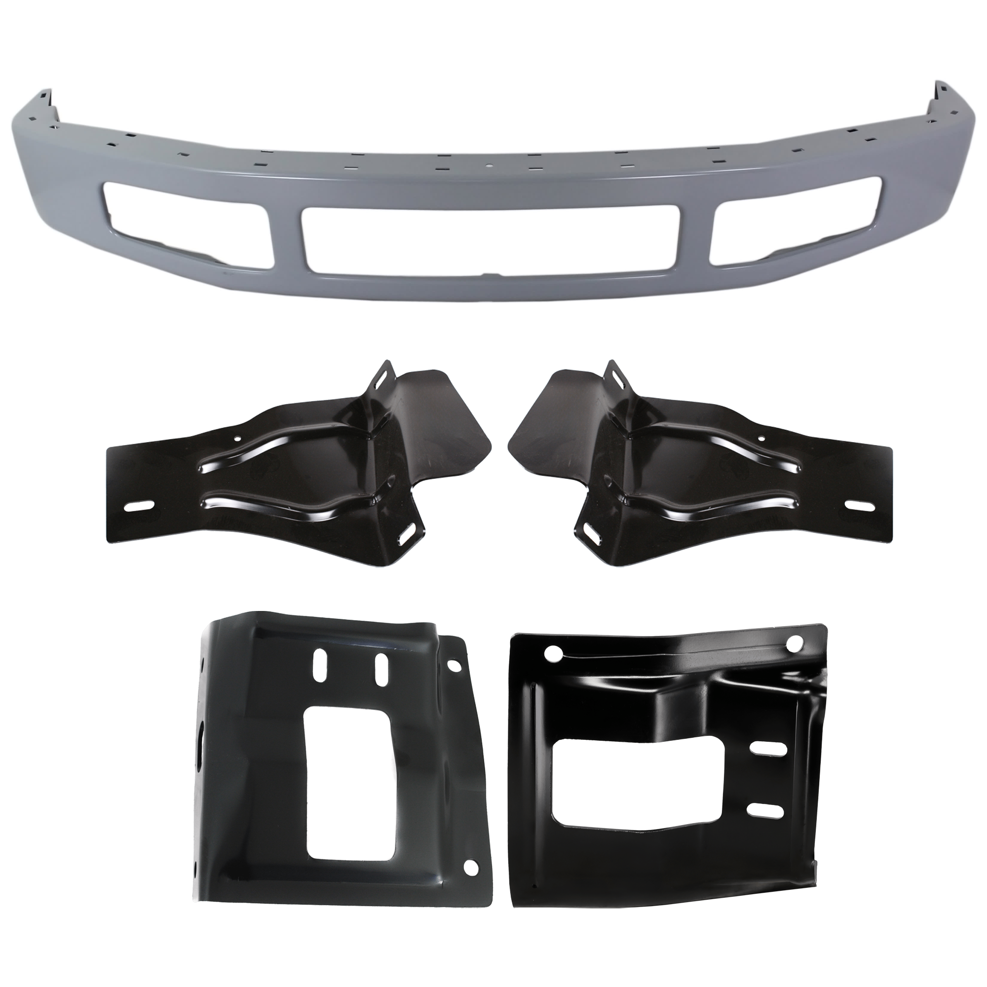 Replacement Bumper Steel Paintable, Front, 1-year unlimited-mileage warranty KIT-072924-C1655