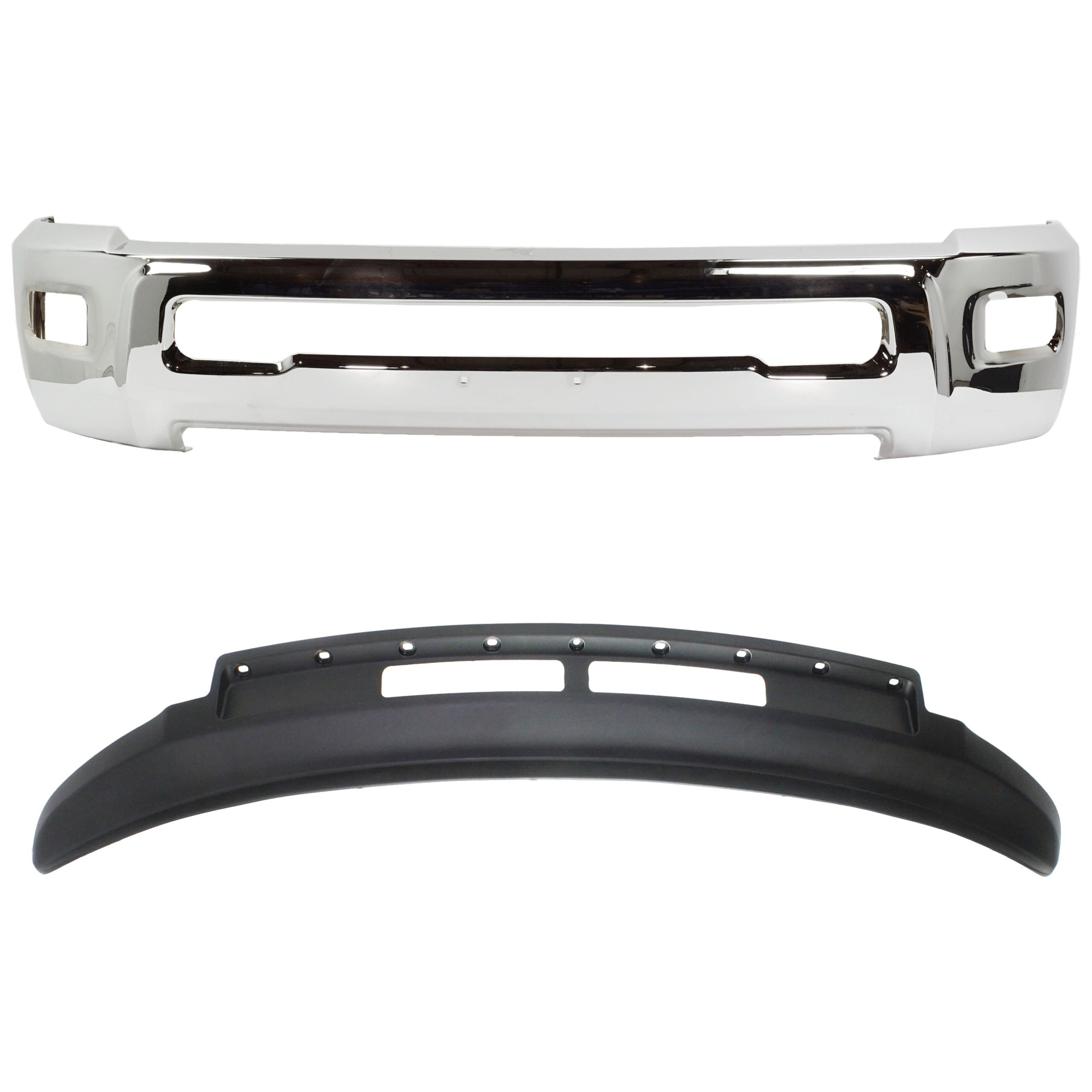 Replacement® 2013-2018 Ram 2500 - 2-Piece Kit, Bumper, Chrome, Includes (1) Bumper and (1) Valance KIT-072924-C3667