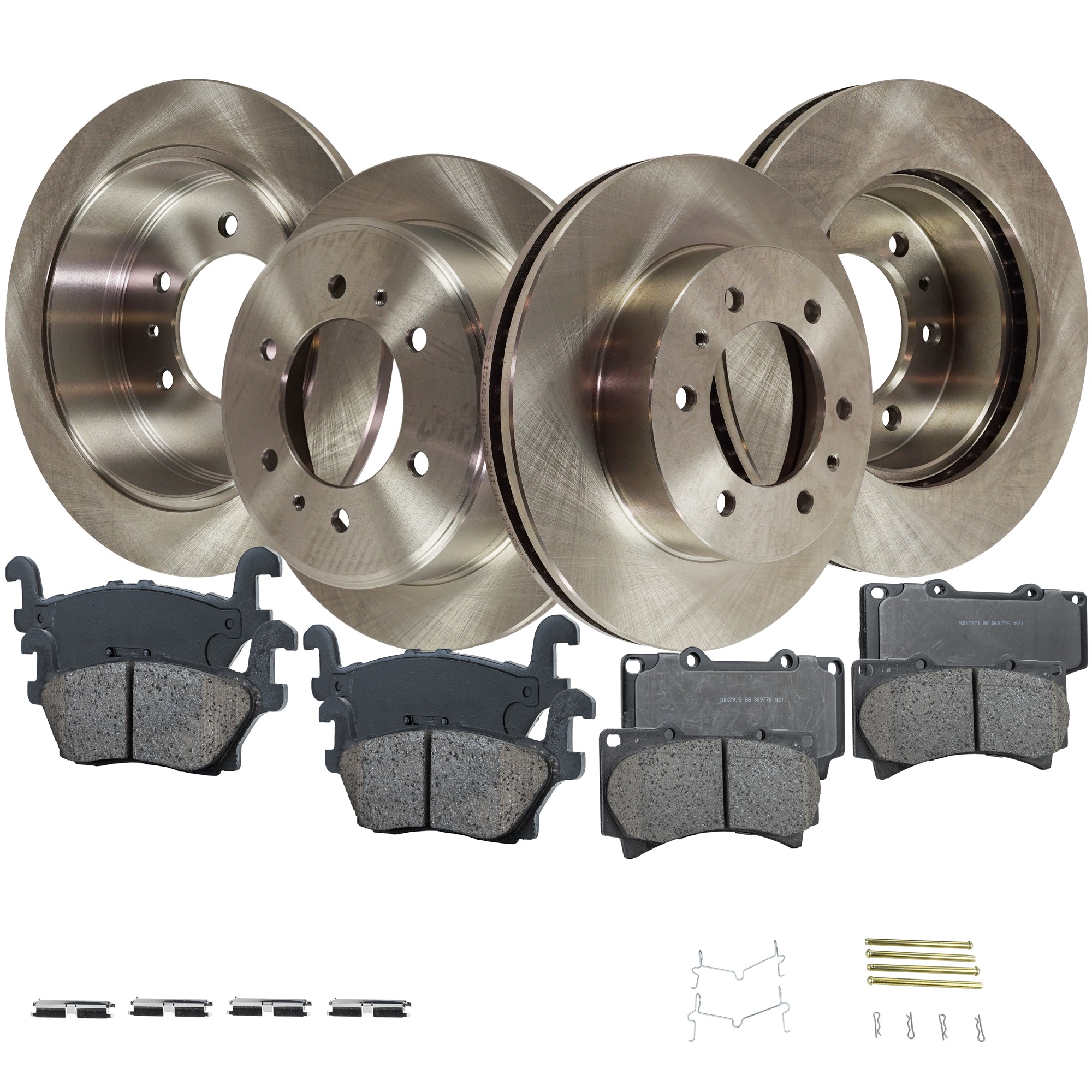 SureStop® 8-Piece Kit Front and Rear Brake Disc and Pad Kit