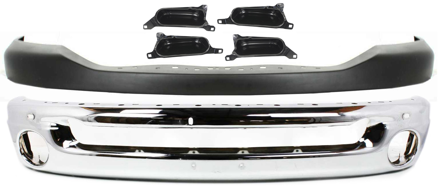 Replacement® 6-Piece Kit, Front, Upper Textured Bumper Cover, Includes (1) Bumper, (4) Bumper Bracket, and (1) Bumper Cover KIT-082917-12