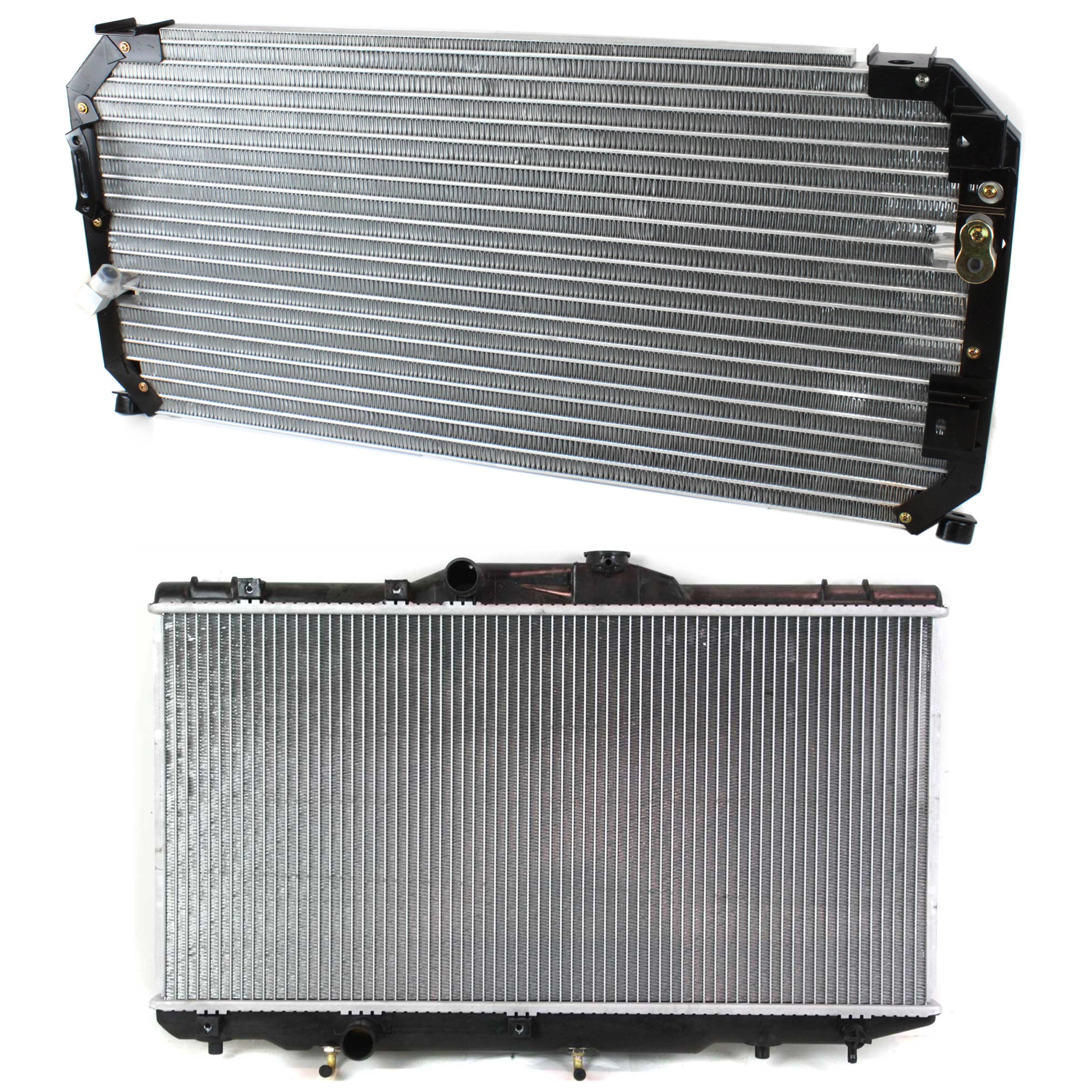 Replacement® 1997 Toyota Corolla - 2-Piece Kit Radiator, 4 Cyl 1.8L, includes (1) A/C Condenser and (1) Radiator KIT-091223-43