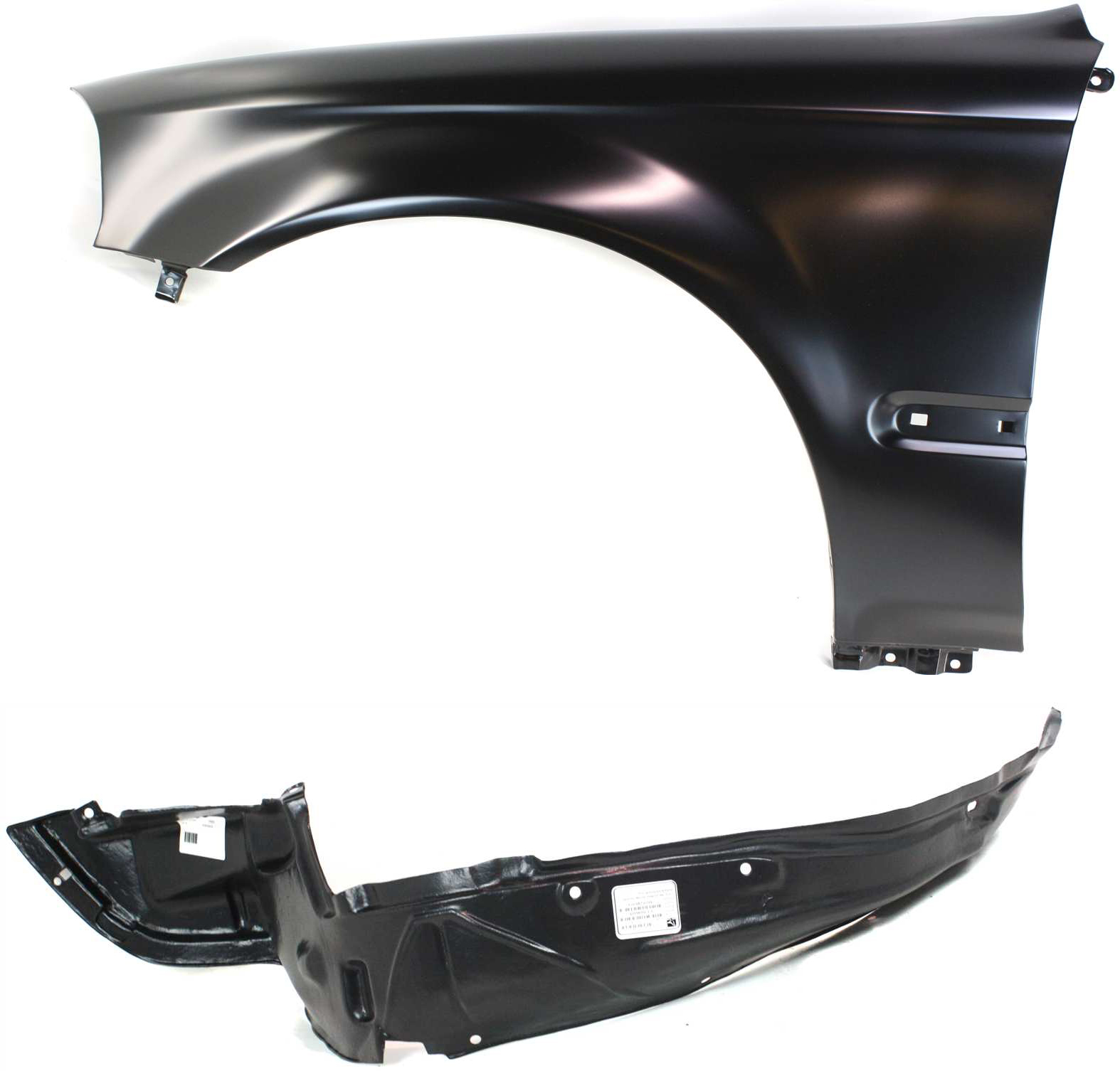 Front Left Driver Side Fender – Steel, Primed – For Honda Civic 1996-1998 Sedan/Coupe/Hatchback W/ Molding Hole
