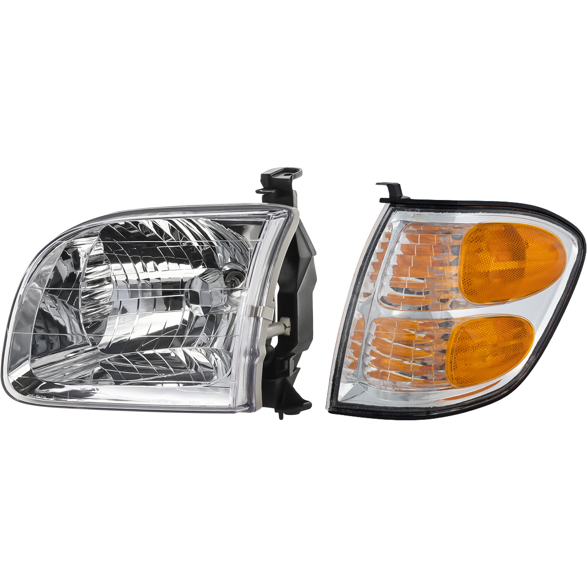 Replacement® 2003 Toyota Sequoia SR5 8 Cyl 4.7L - 2-Piece Kit Driver Side Turn Signal Light, With bulb(s), 4-Door, Sport Utility, For Models With 4-Speed Column Shift Automatic Transmission Includes (1) Headlight and (1) Turn Signal Light KIT-111116-13