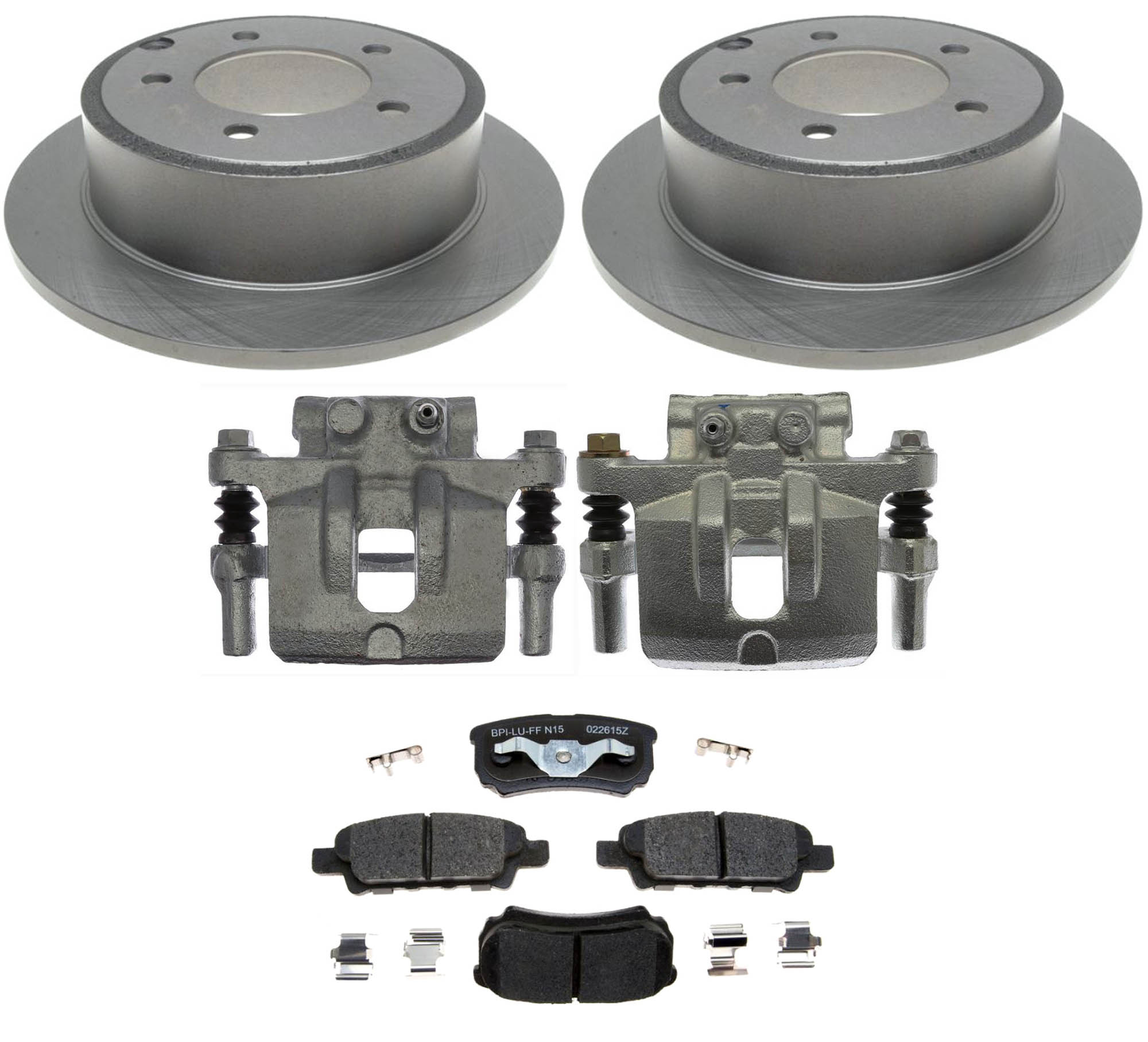 Raybestos® KIT-210516-205 Rear Brake Disc and Caliper Kit