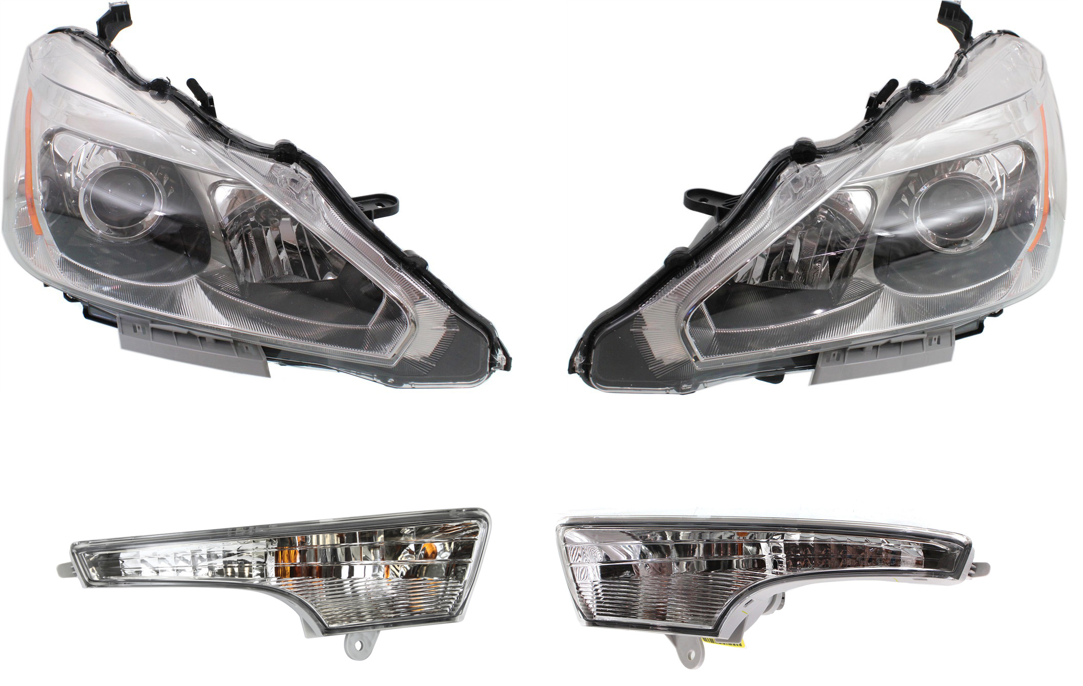 Replacement Driver and Passenger Side Headlight Kit, With bulb(s