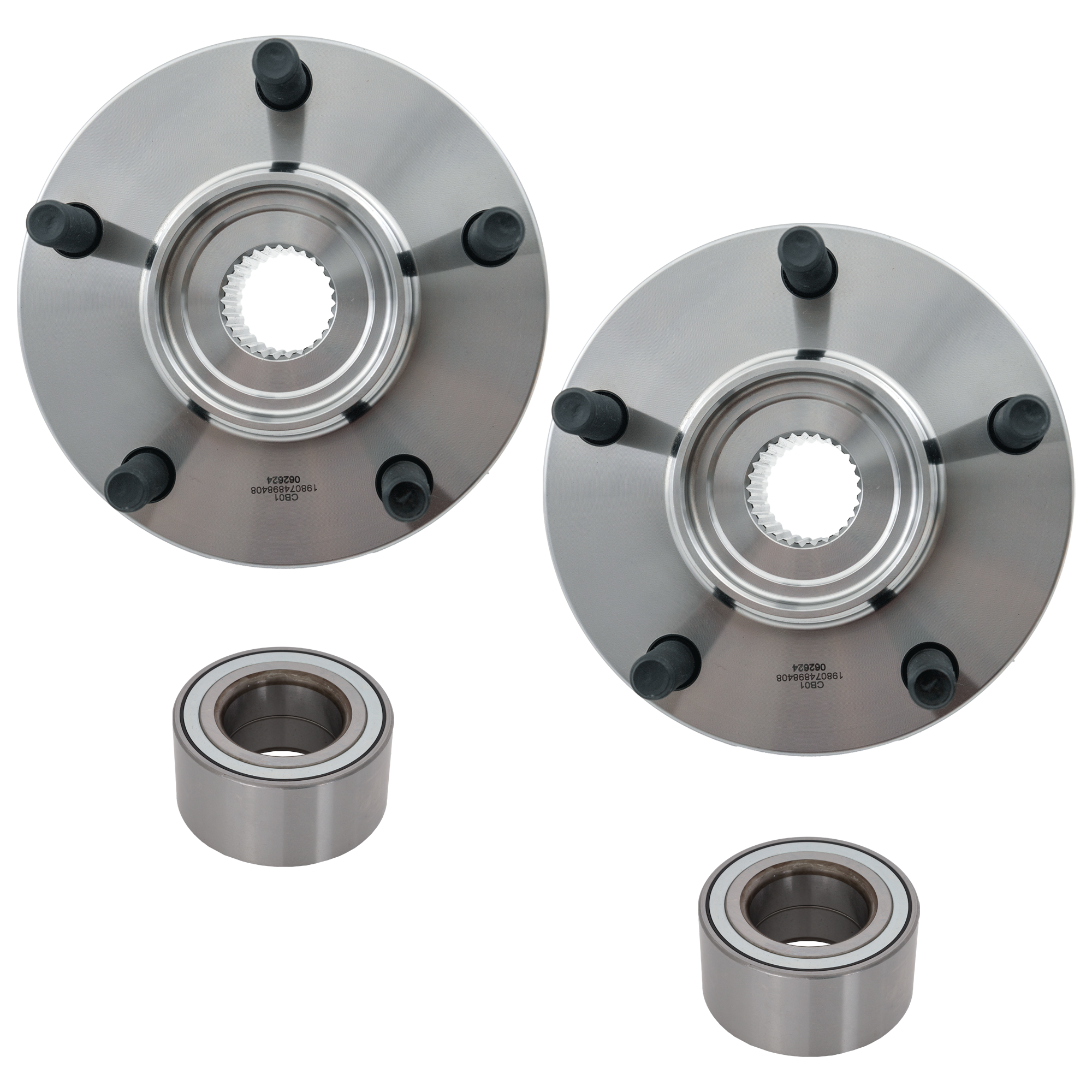 JC Whitney Wheel Hub, Front, 1-year unlimited-mileage warranty KIT-J071217-88