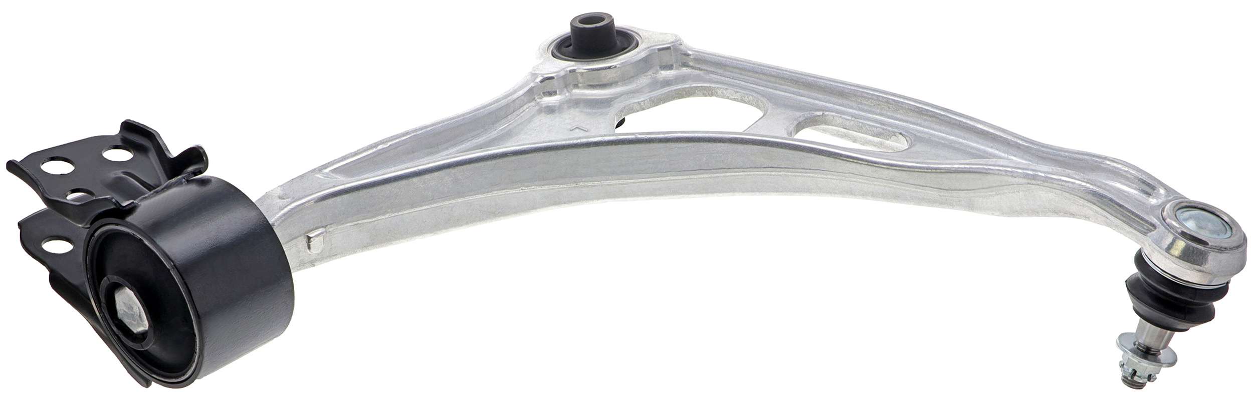 Mevotech Control Arm Aluminum Silver Threaded, Front, Driver Side, Lower, Lifetime limited warranty GS601268