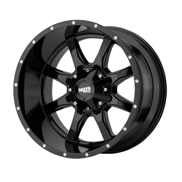 Moto Metal® MO970290673A18 Aluminum Black Wheel, 20 in. X 9 in., 6