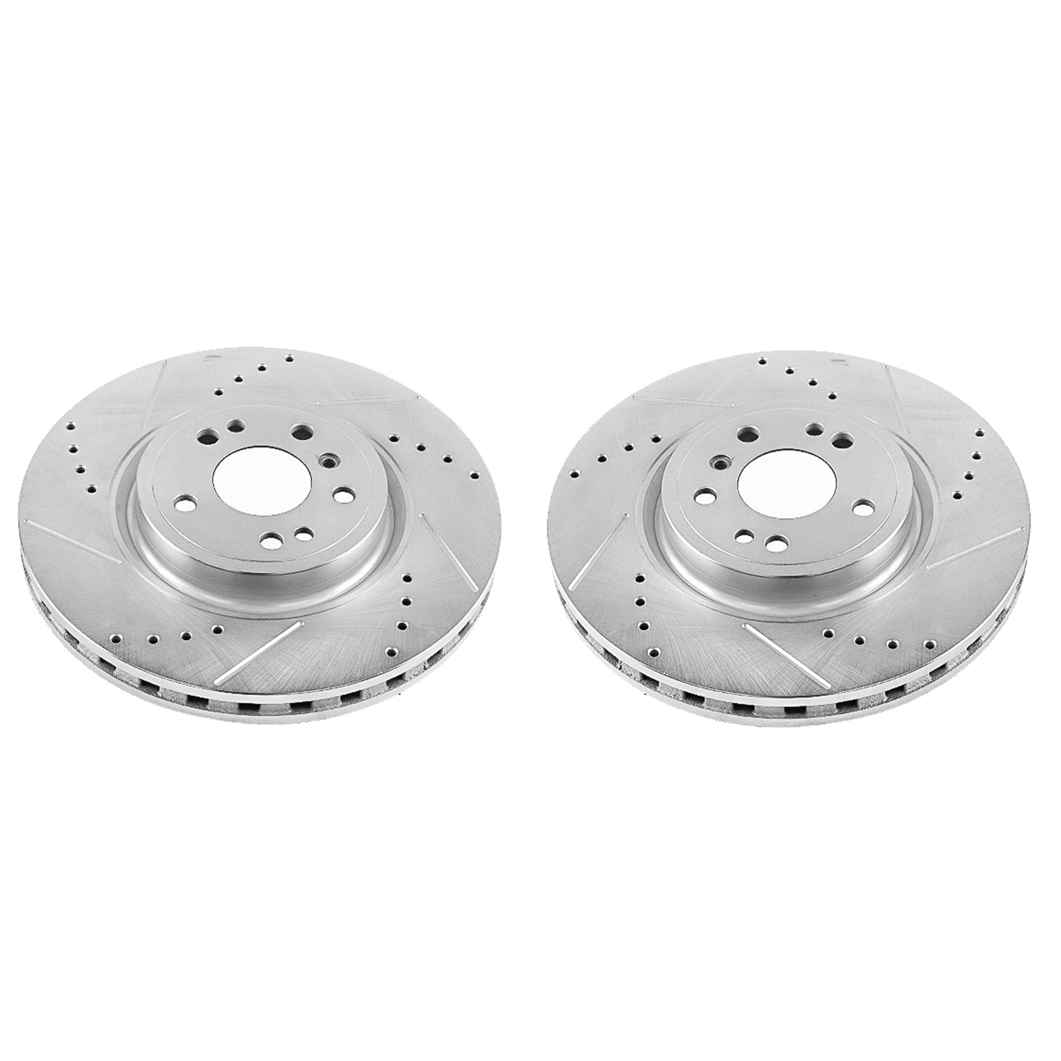 FRONT TOPBRAKES Performance Cross Drilled Slotted Brake Disc Rotors TB31204