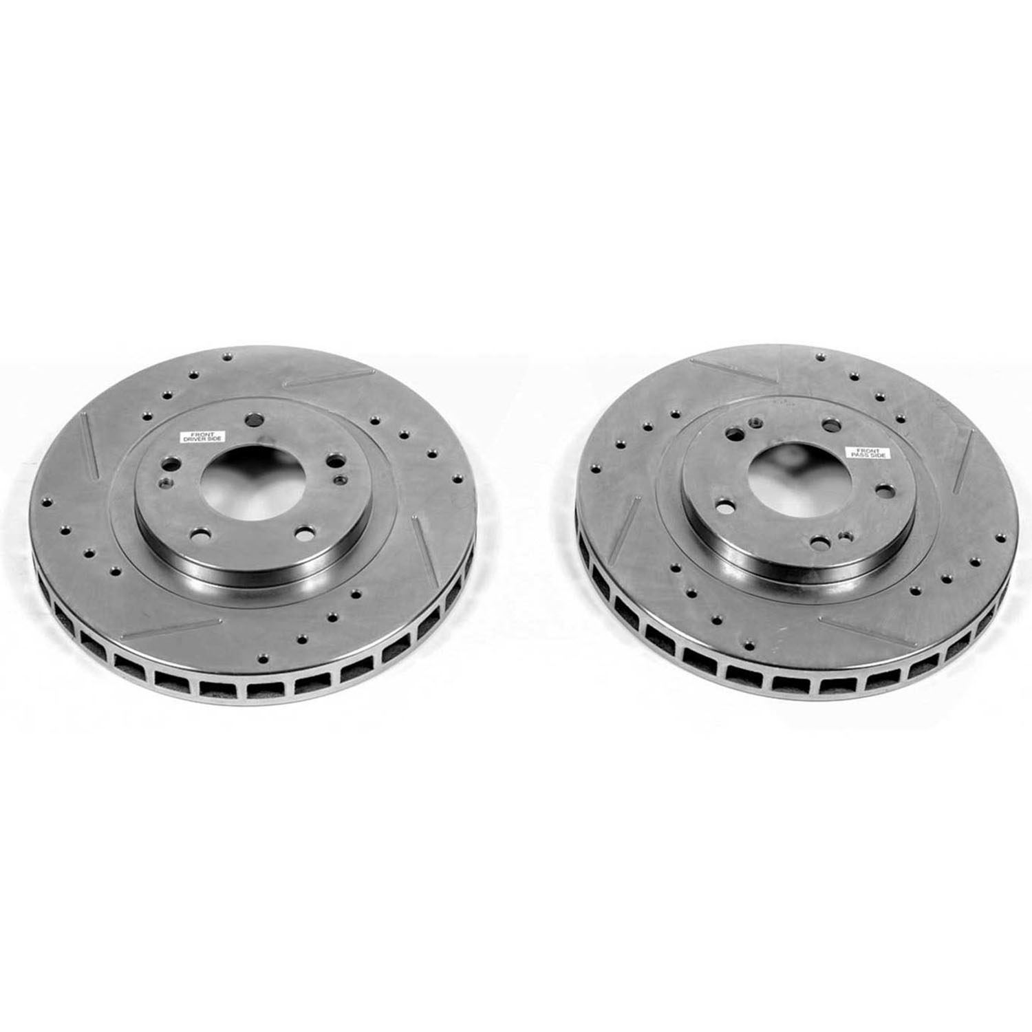 Powerstop® JBR582XPR Front Drilled, Slotted and Zinc Plated Brake 