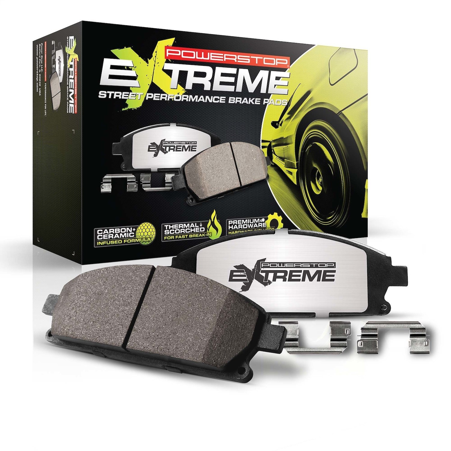 Powerstop® Z26-1504 Front Z26 Street Warrior Carbon-Fiber Ceramic