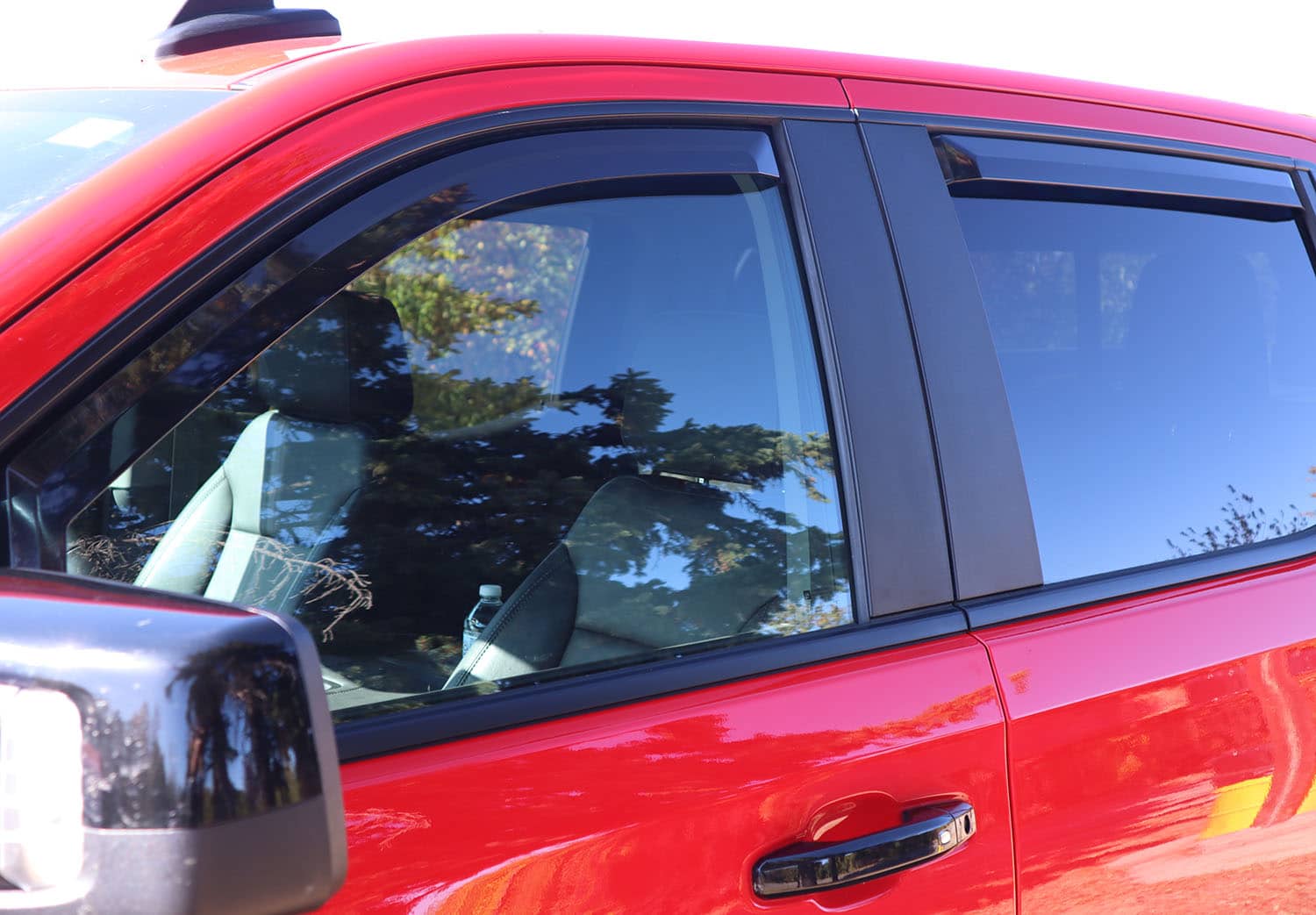 Putco Window Visor Acrylic Smoke External Tape Mount Type Element tinted Series, Front & Rear, 1-year limited warranty 580242